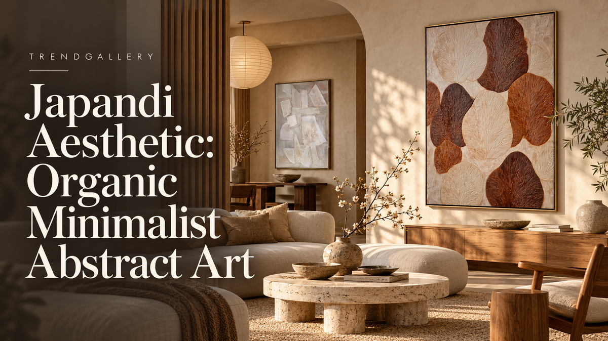 Japandi Aesthetic: Organic Minimalist Abstract Art