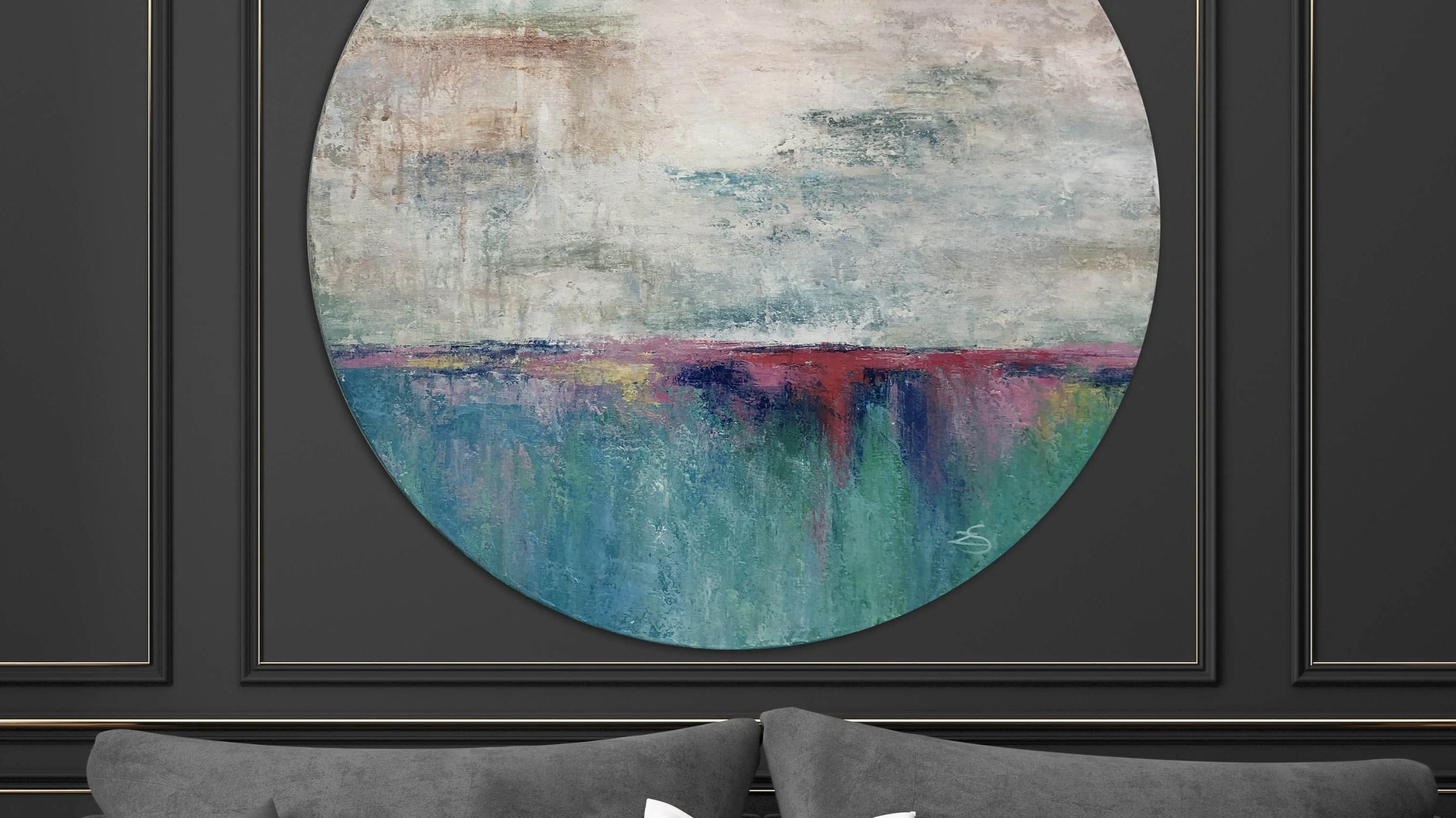 Round Canvas Paintings: The Timeless Charm of Circular Art