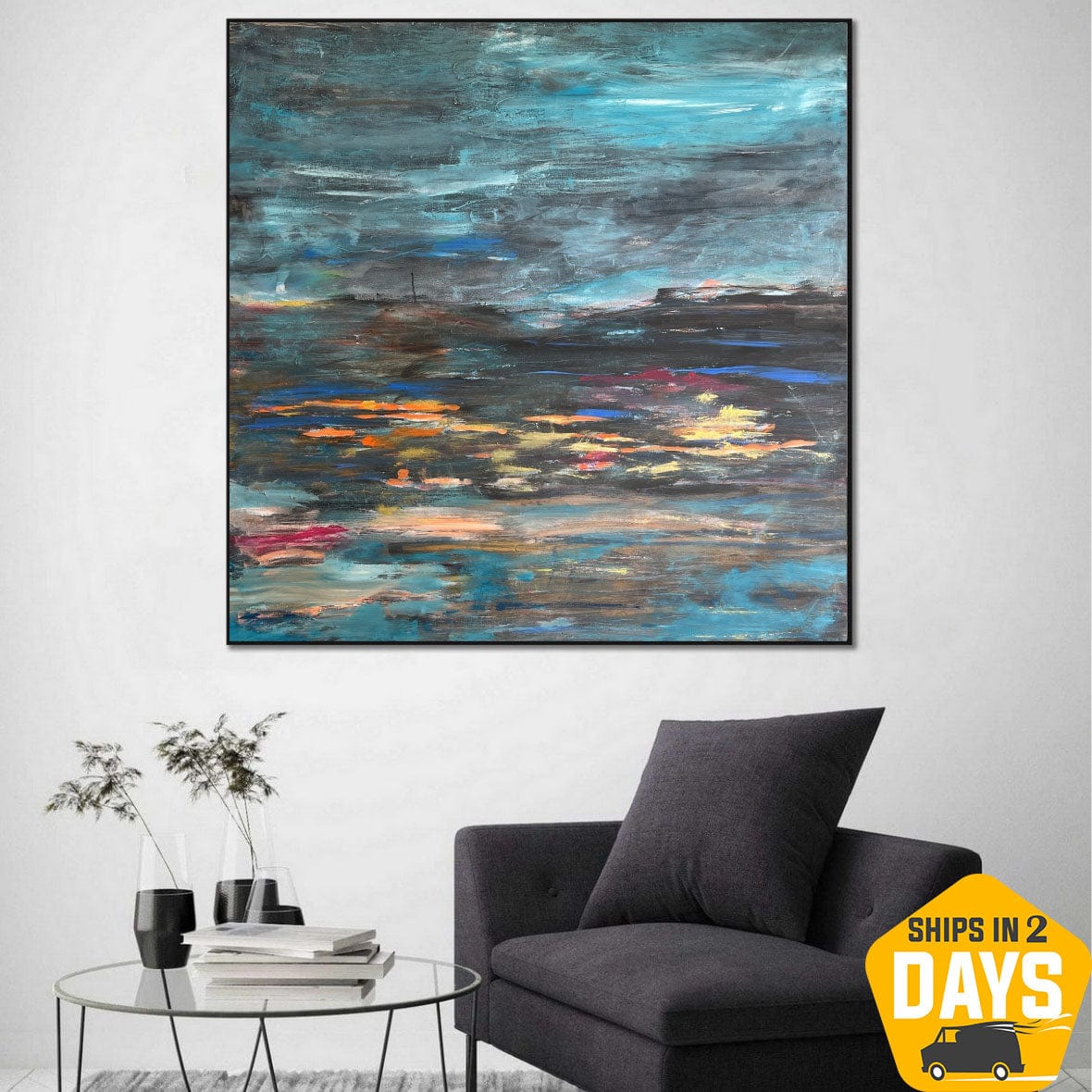 REBELLIOUS SKY 50"x50"