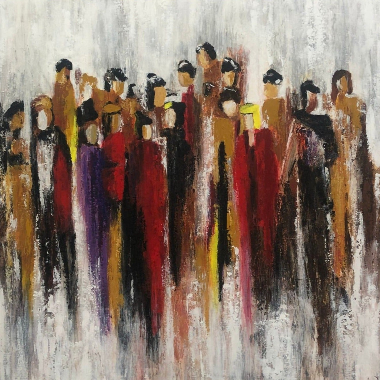 RANDOM PEOPLE 32"x32"