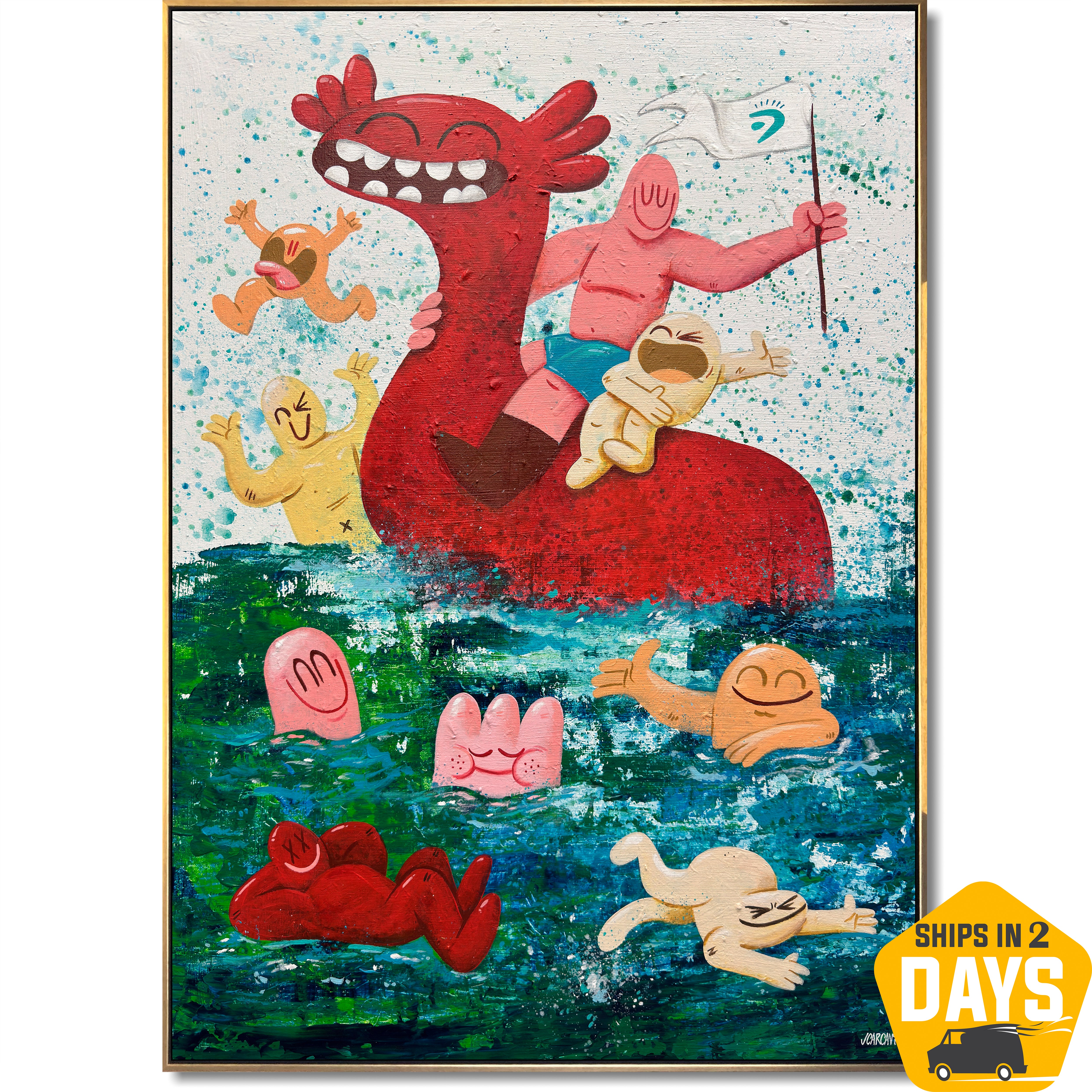 DRAGON RIDERS 31.5"x23.6"