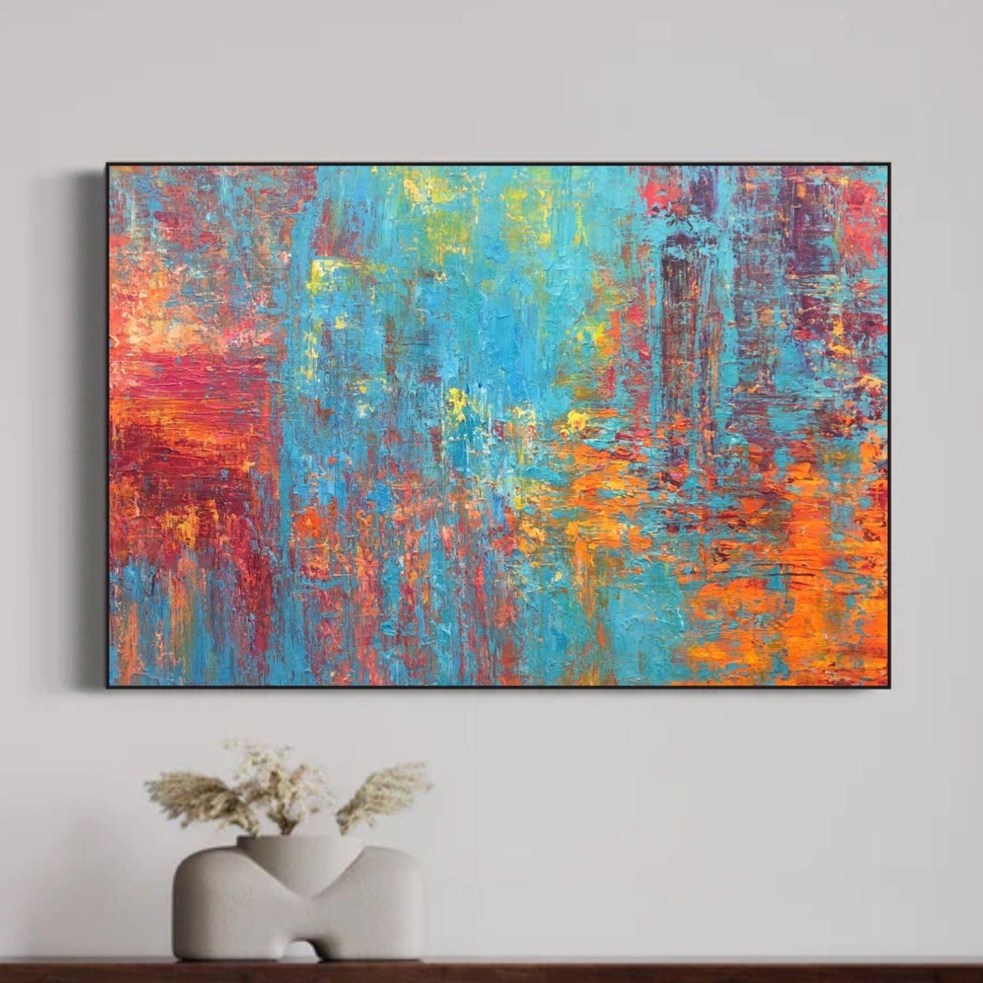 Modern abstract artwork RIOT OF COLORS