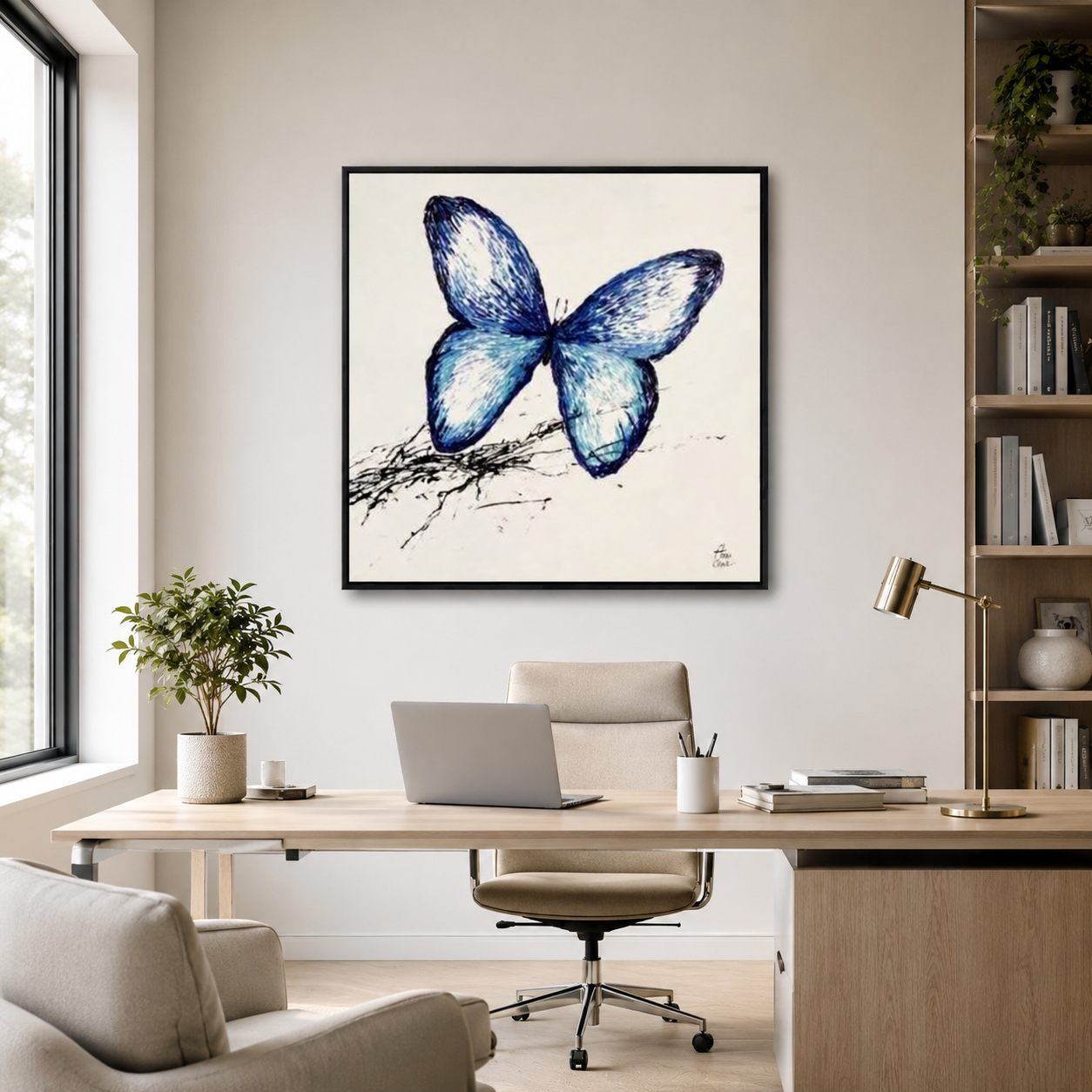 Realistic animal painting BUTTERFLY