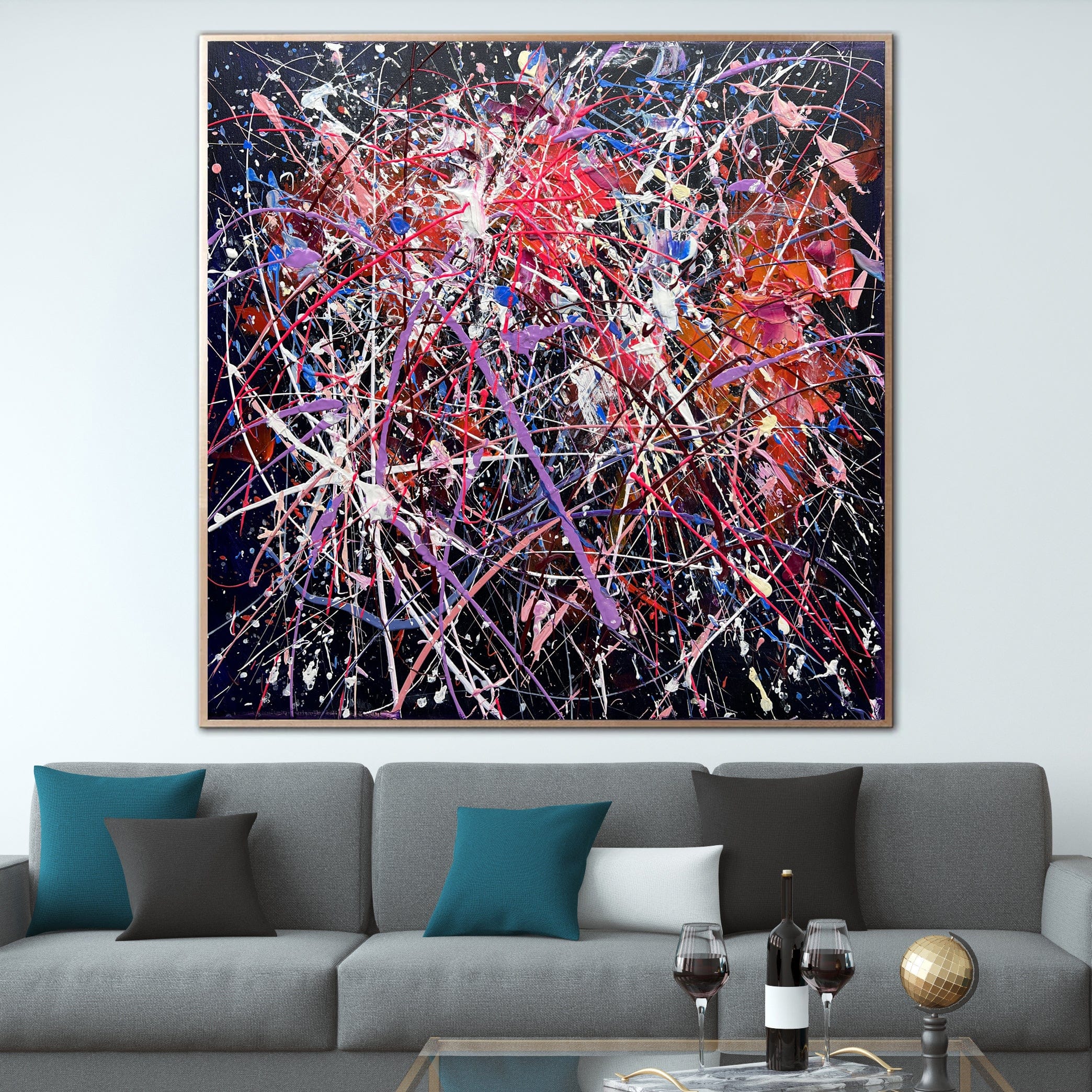 COLOR SPLASHES 24"x24"