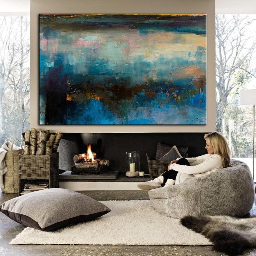 Abstract sea paintings on canvas SEA KINGDOM