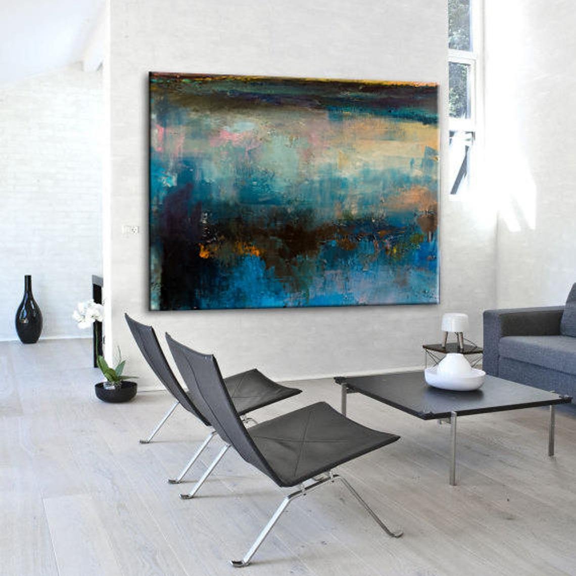 Abstract sea paintings on canvas SEA KINGDOM