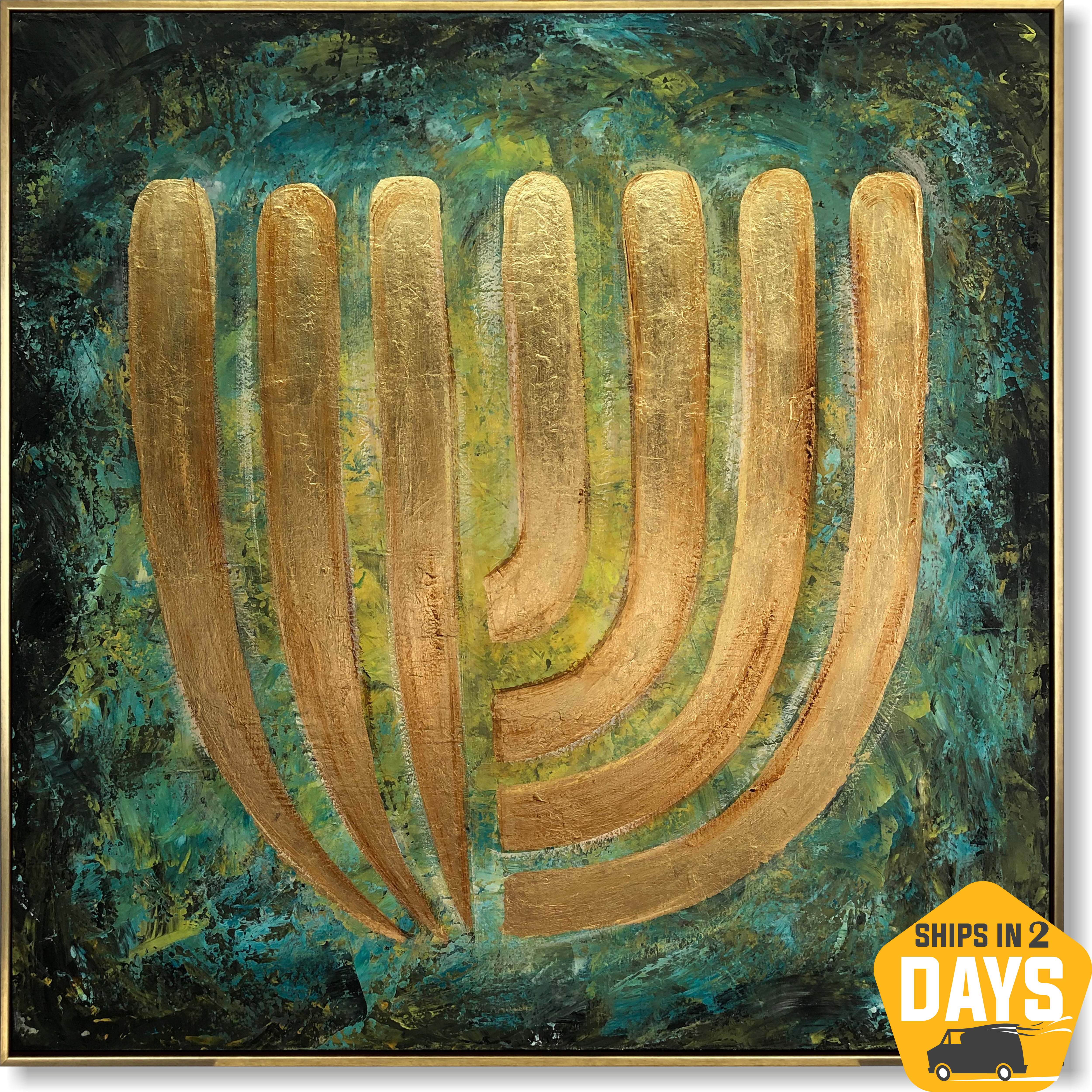 GOLDEN MENORAH 32"x32"
