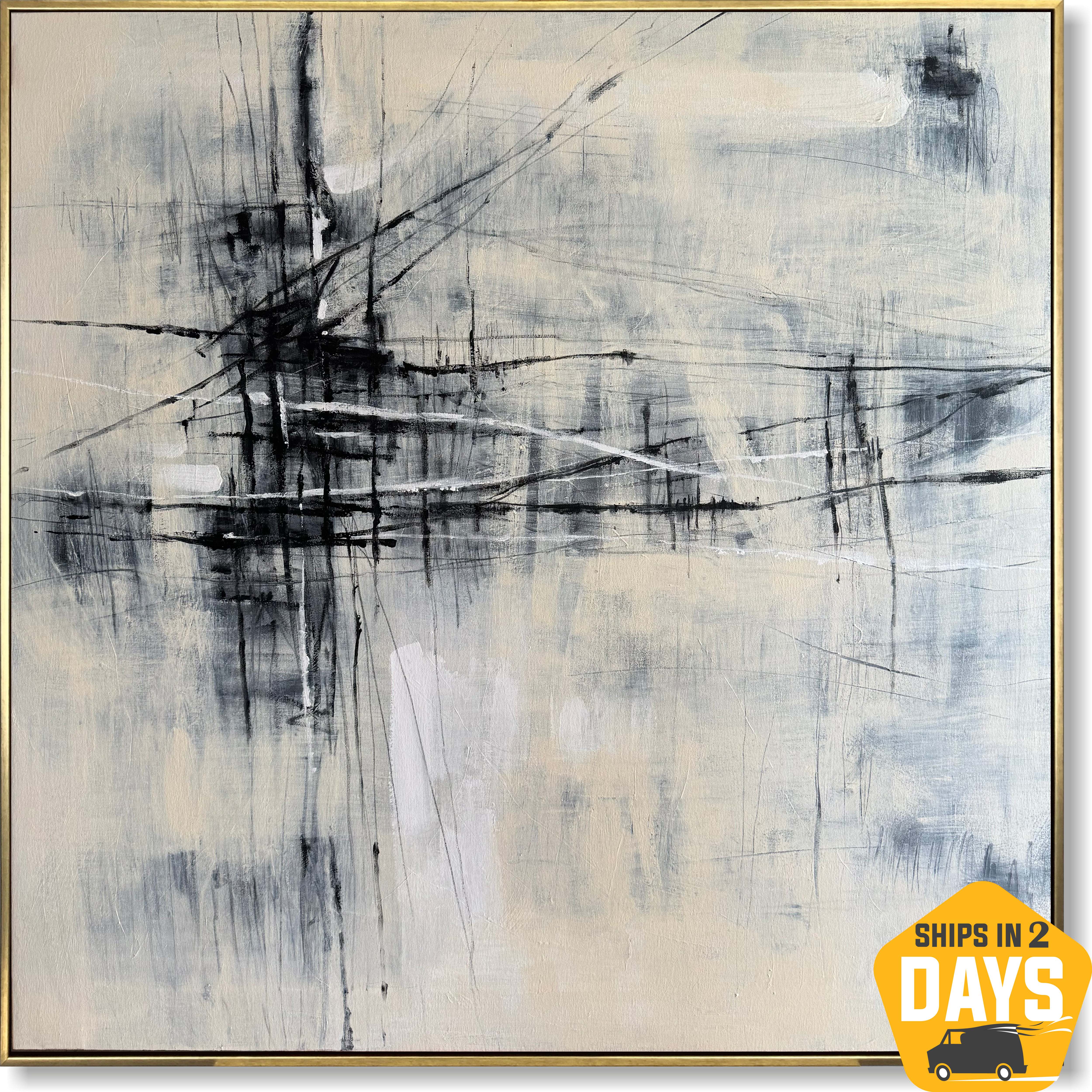 GEOMETRIC CROSSDROADS 40"x40"