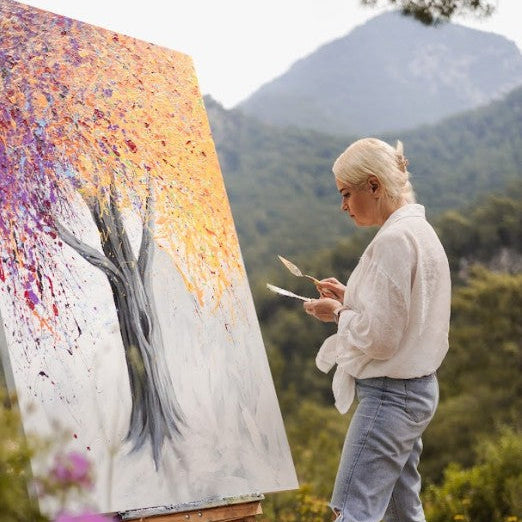 GLEAMING AUTUMN WHIRL 60"x39.4"