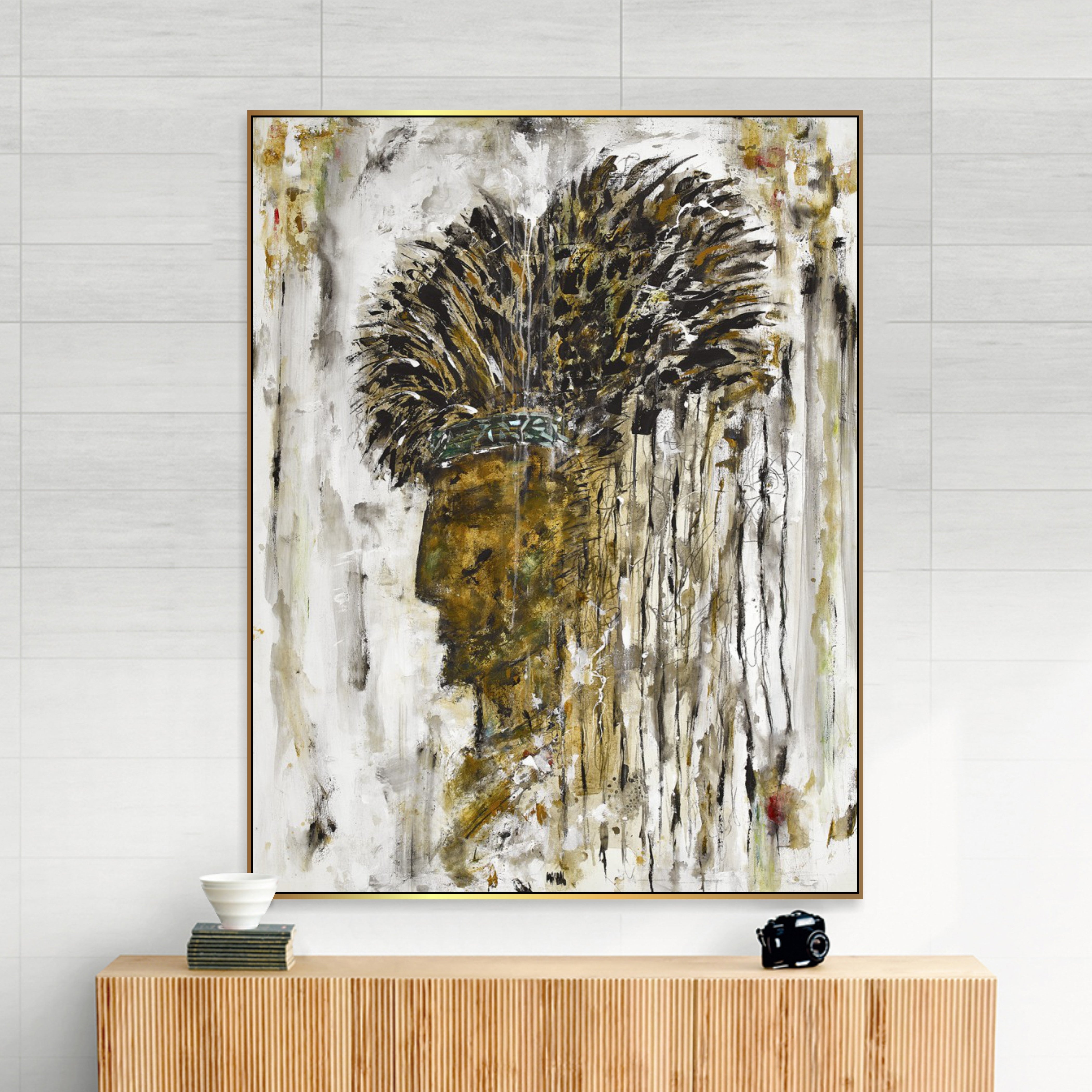 Dynamic Brushwork Art ABSTRACT WILDERNESS