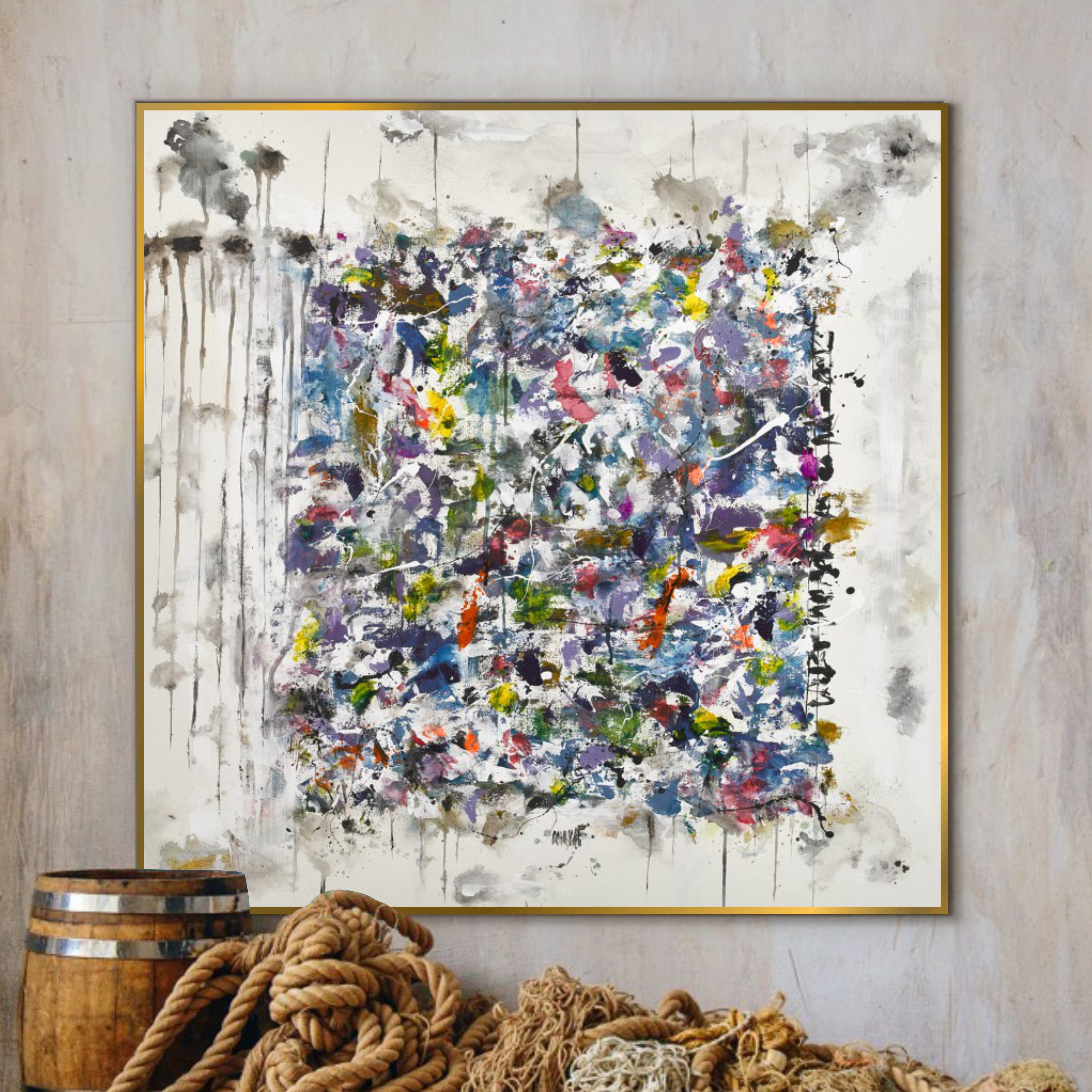 SPECTRUM VORTEX inspired by Jackson Pollock