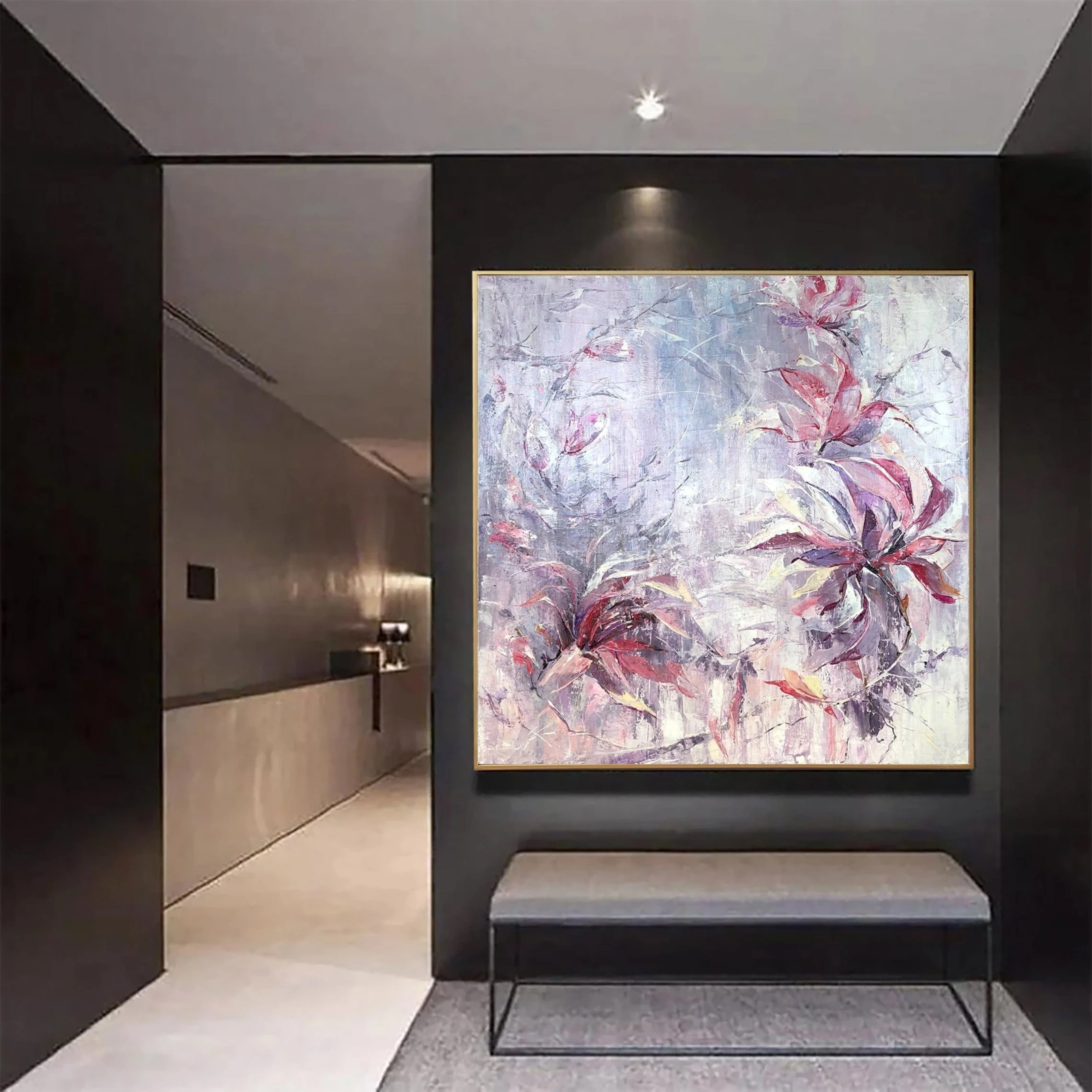 FLOWERS BLOOM 27.5"x27.5"