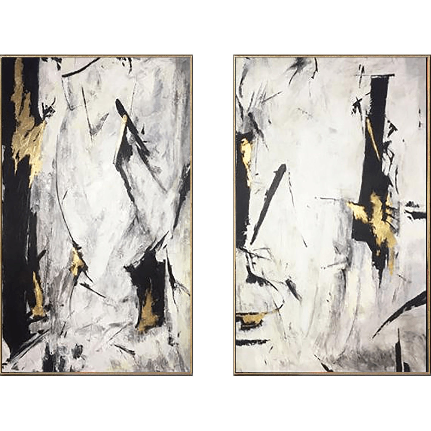 Contemporary abstract black and white set POTENTIAL GROWTH