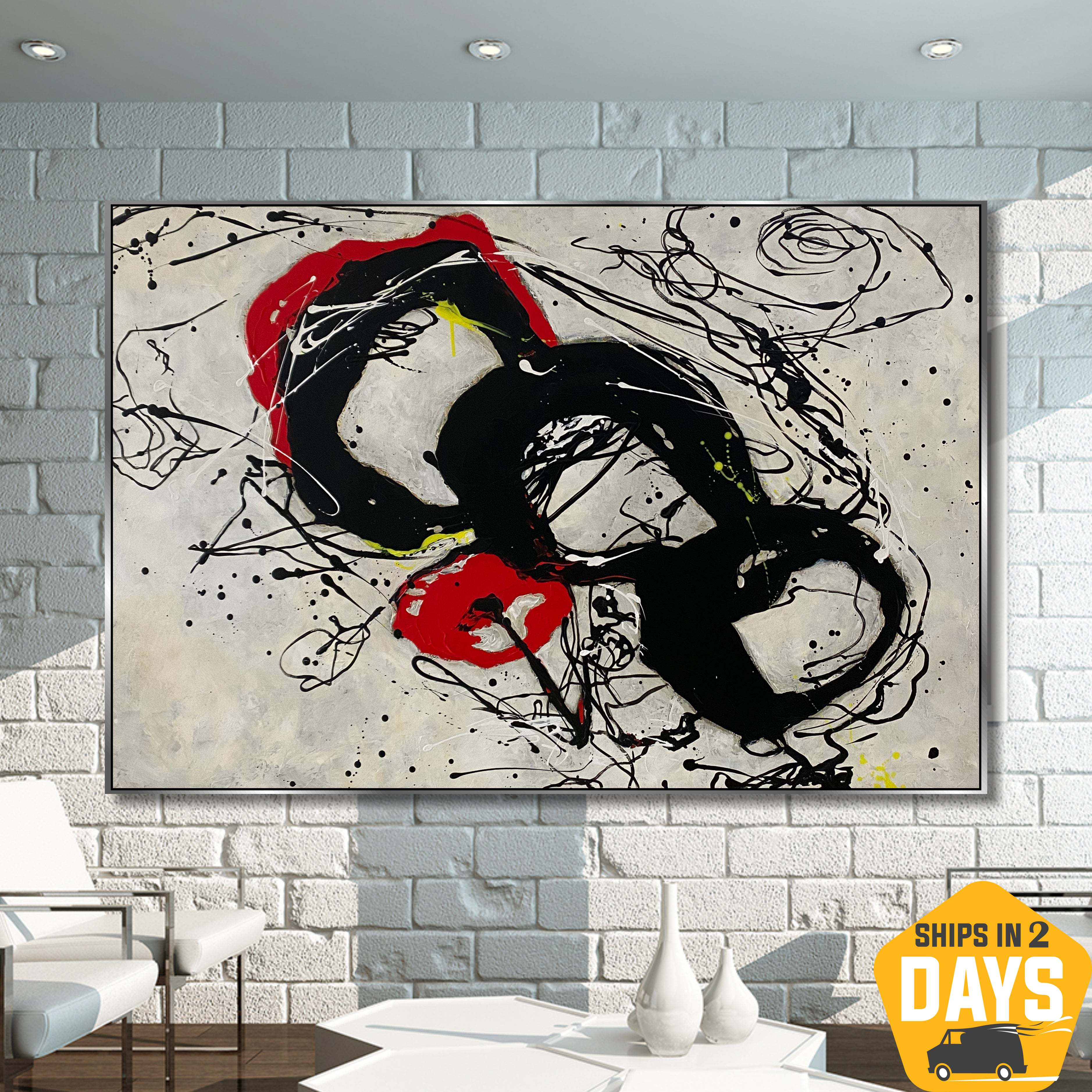 VIVACIOUS SPLATTER 36"x54"