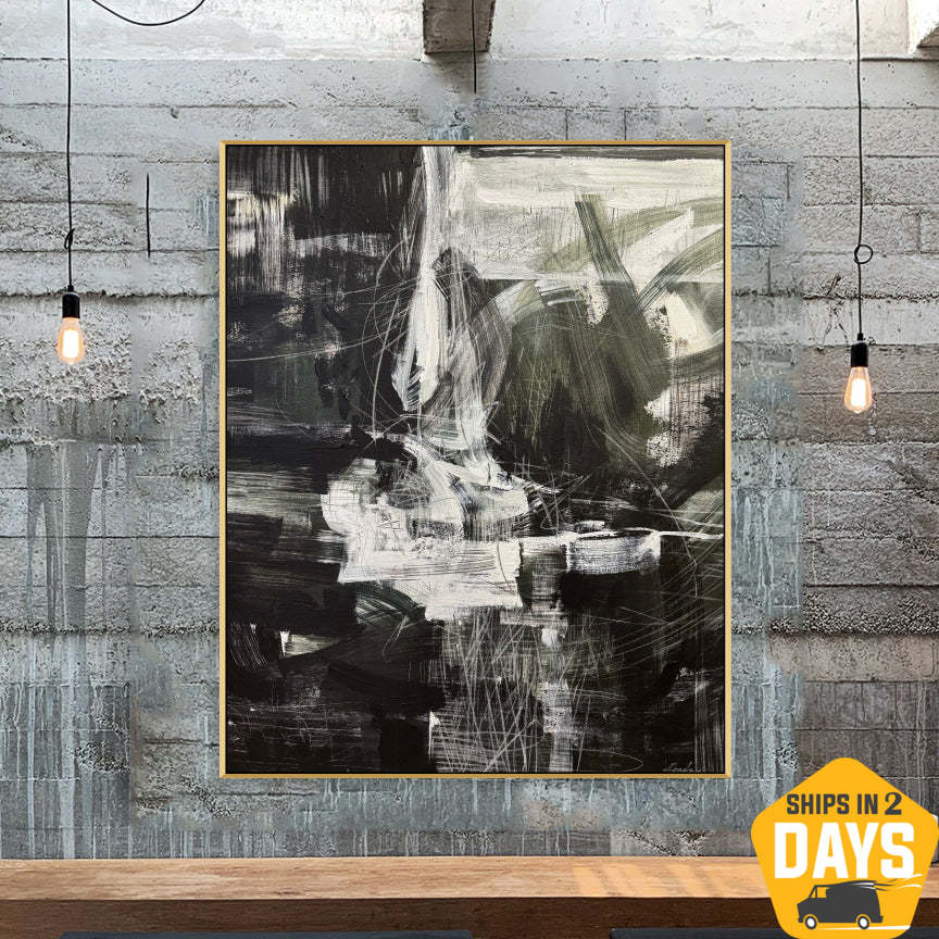 BLACK AND WHITE DYNAMIC 39.4"x31.5"