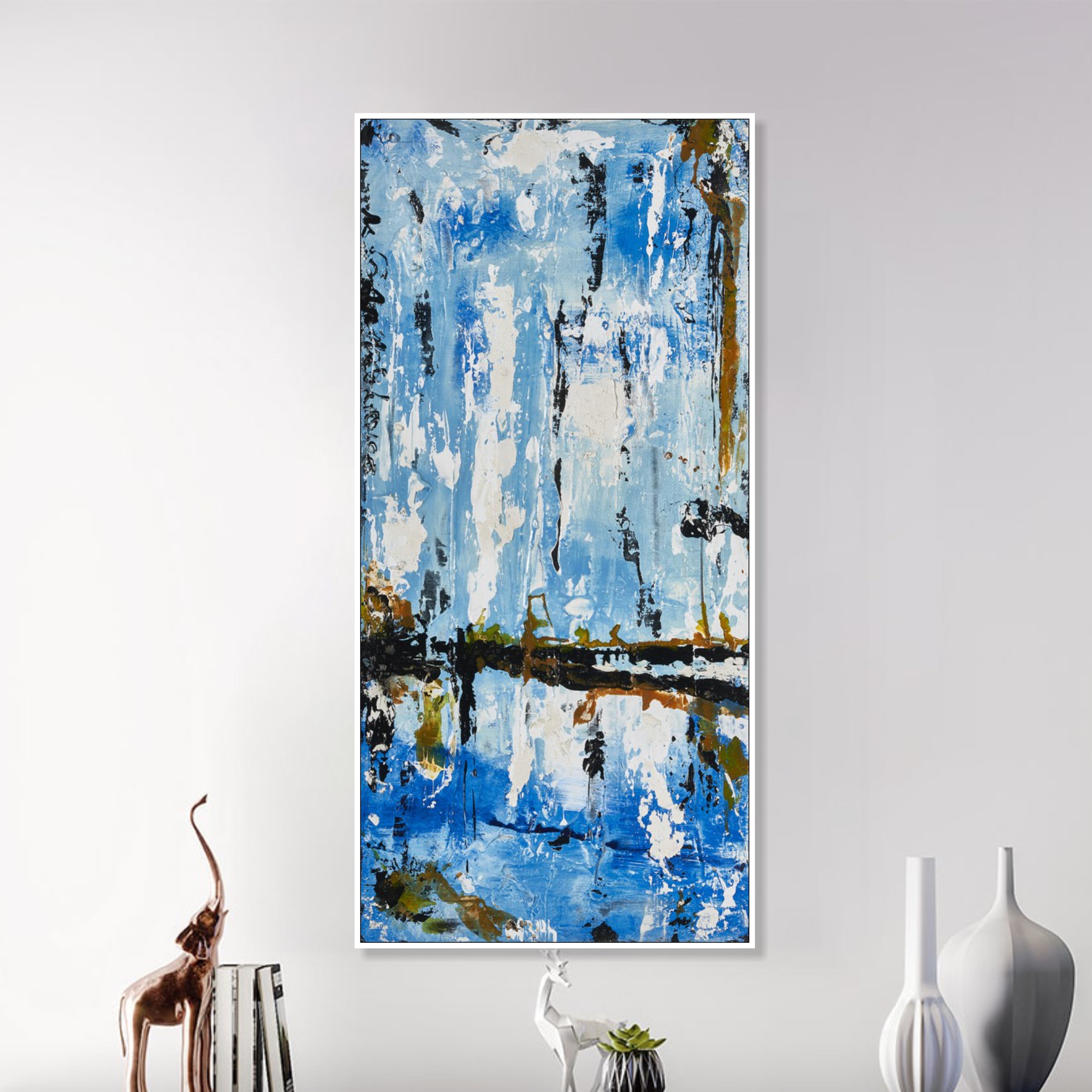 Dynamic Strokes Painting AZURE INFUSION