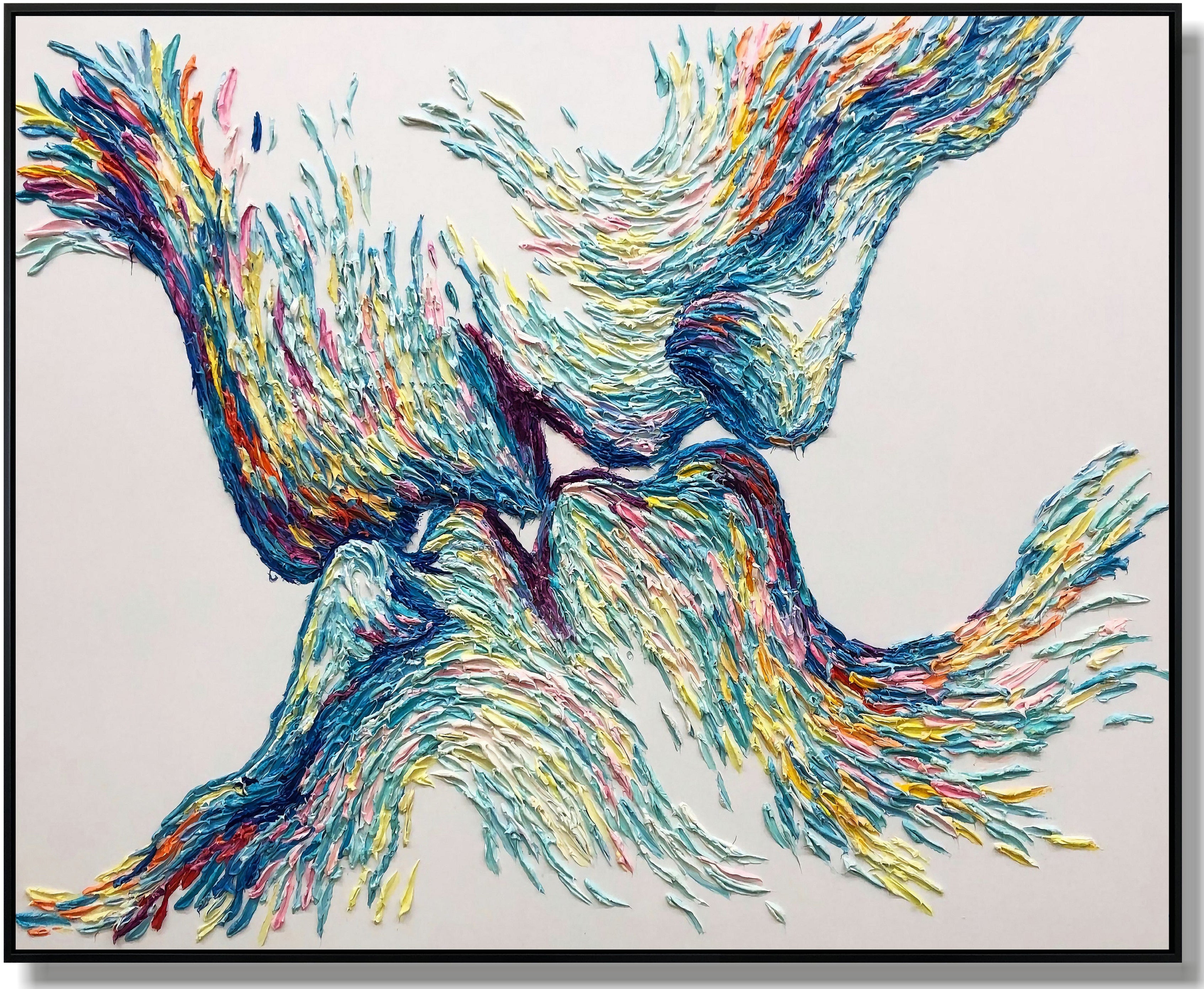 Vibrant original handmade painting REUNION