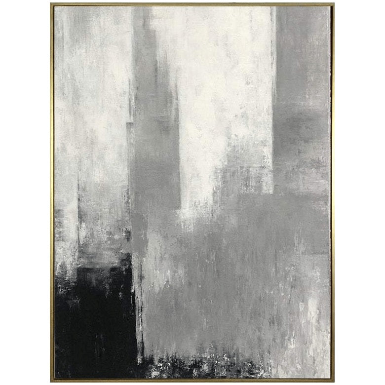 Neutral abstract monochrome art NEW YORK