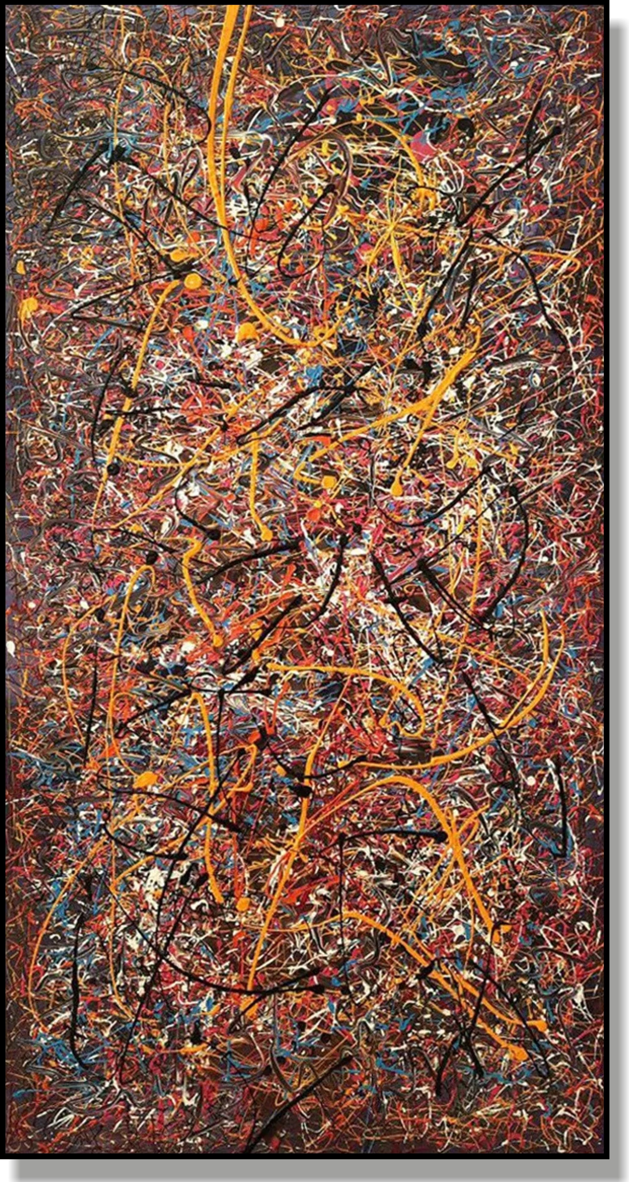 Jackson Pollock style painting URBAN MADNESS