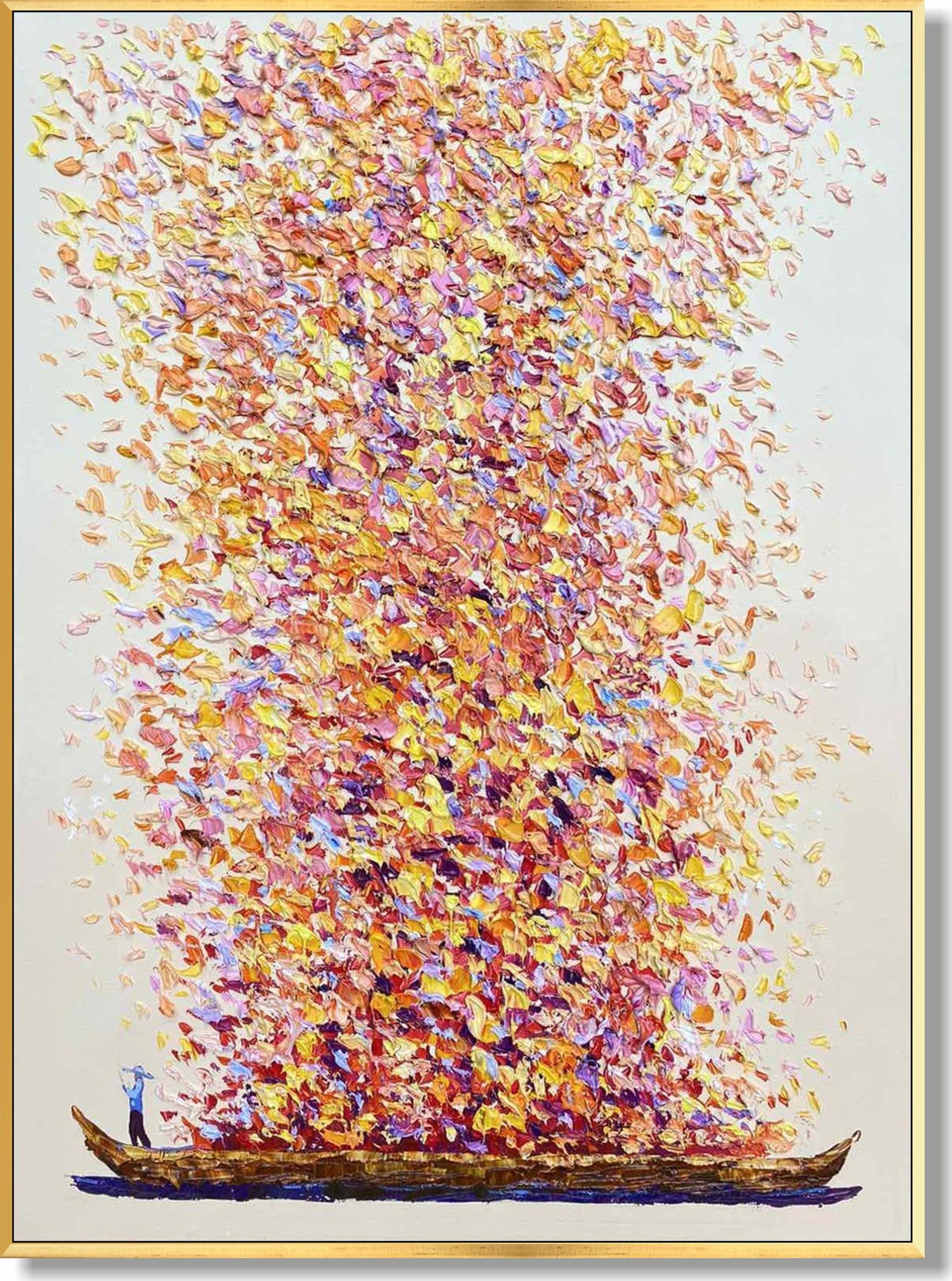 Large original abstract painting GONDOLA