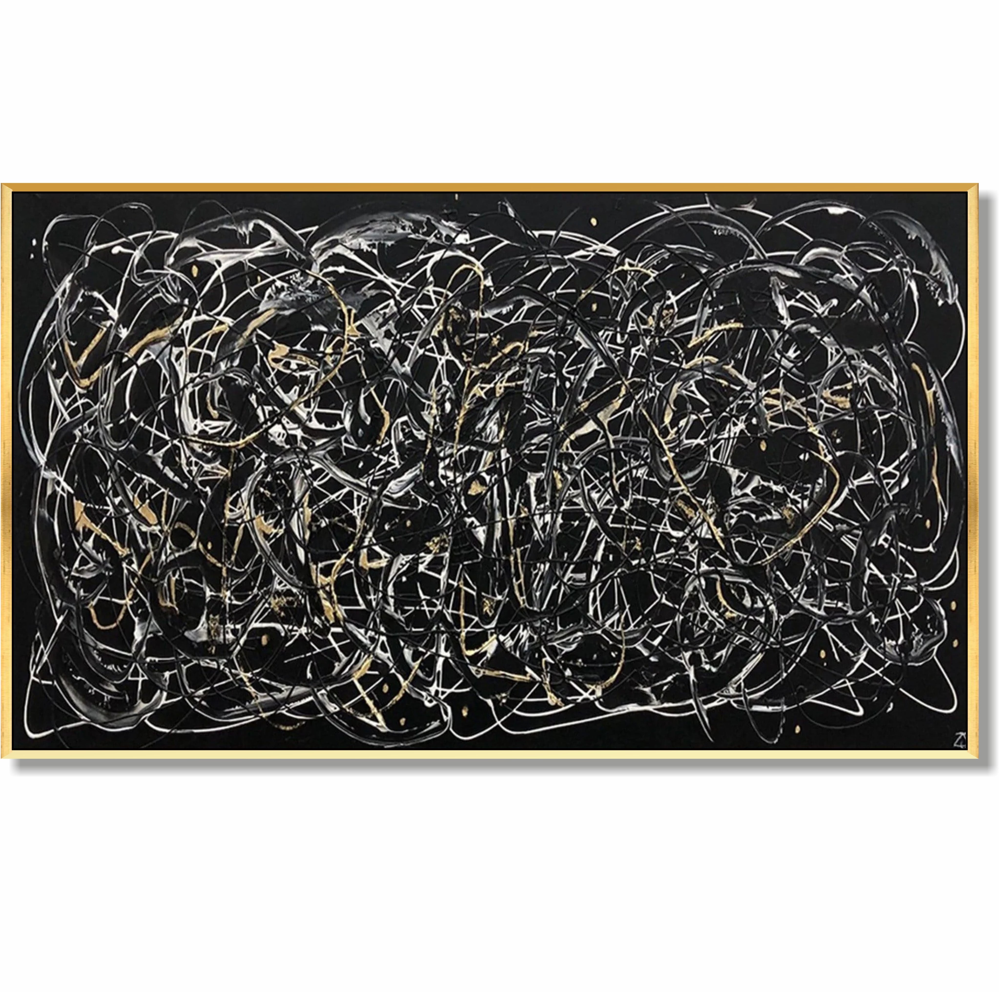 Abstract horizontal wall art ABSTRACT MAZE