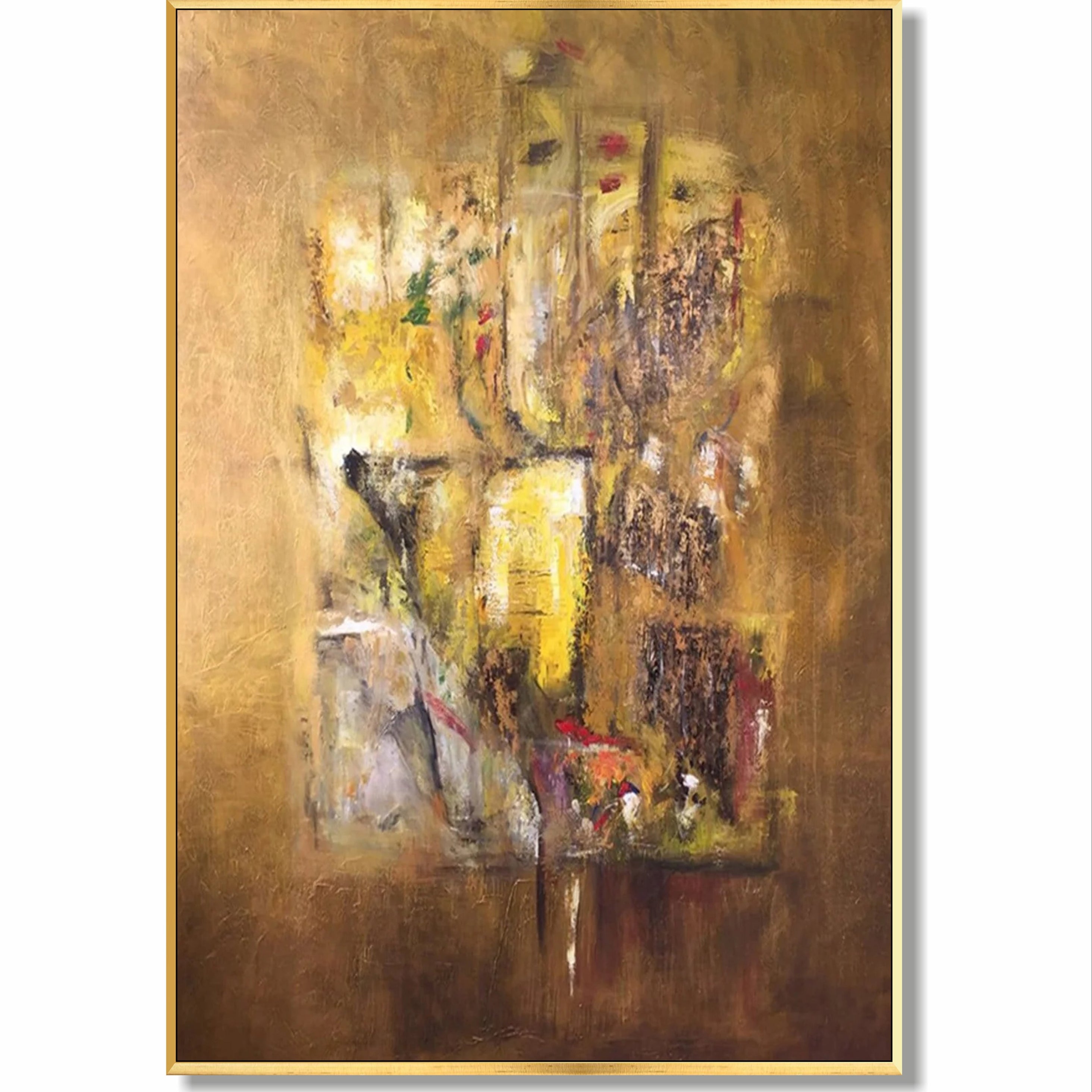 Elegant gold abstract artwork GOLDEN ELEGANCE