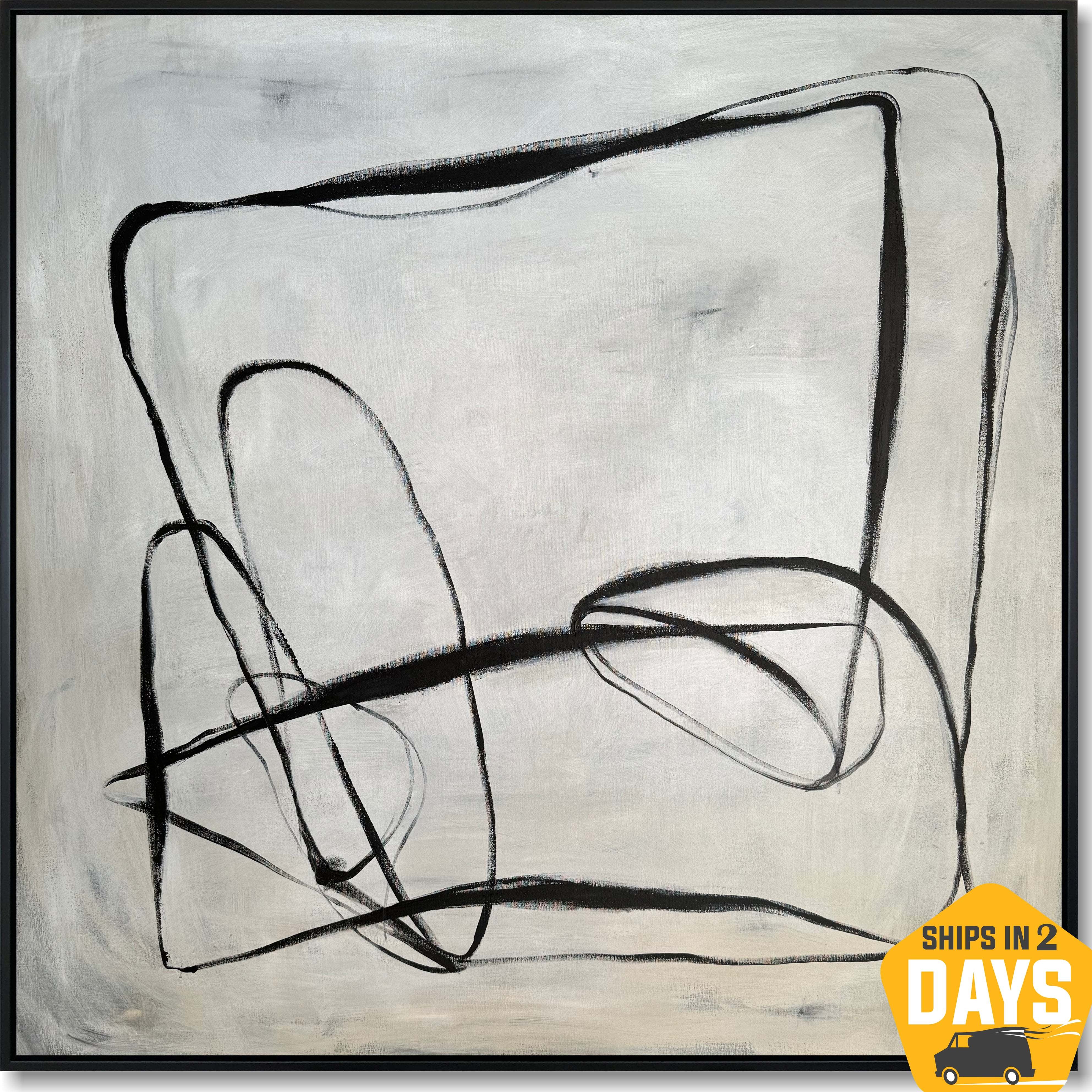 ABSTRACT LINE DANCE 50"x50"