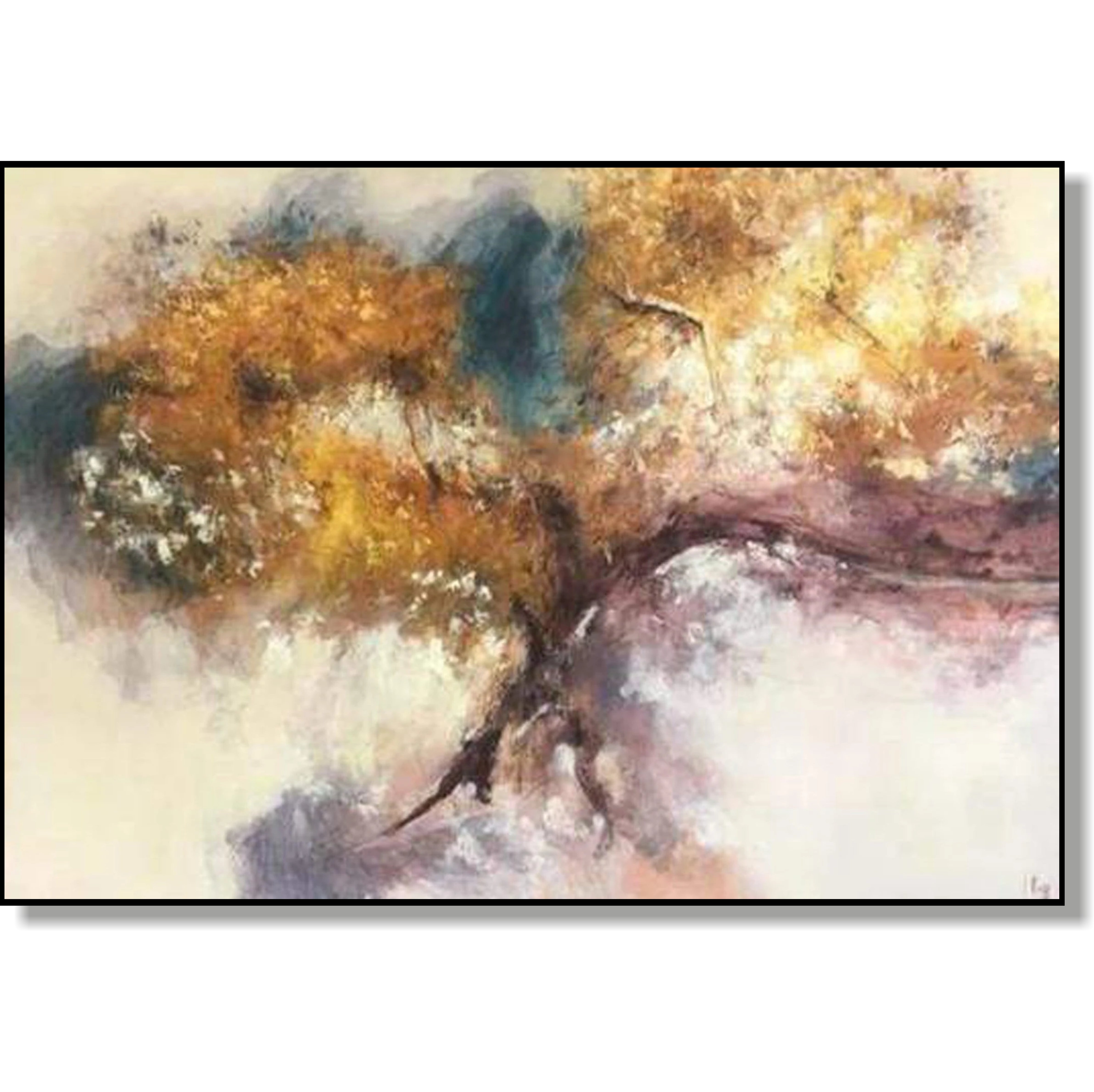 Abstract colorful tree painting DRAGON TREE