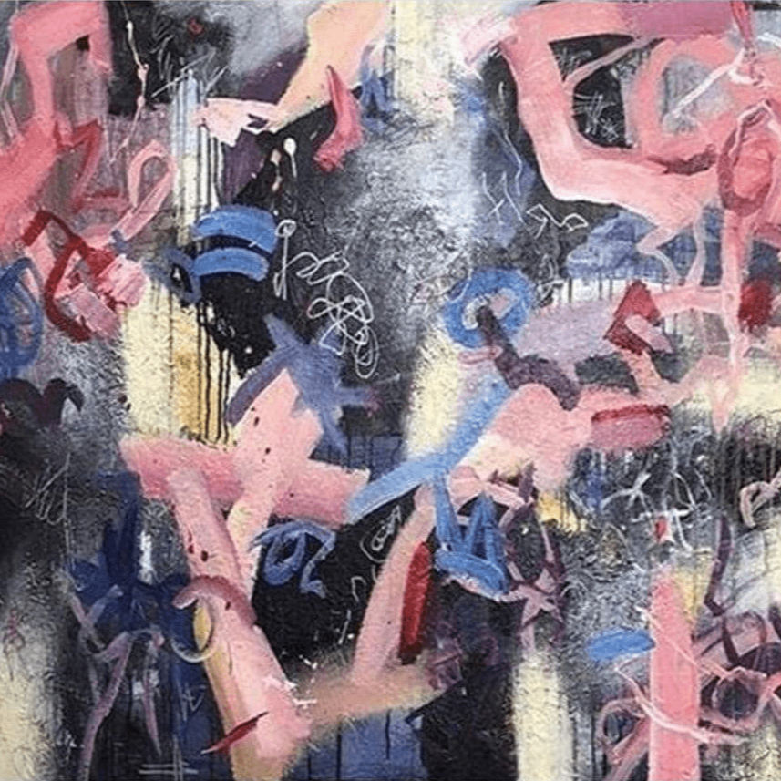 Chaotic strokes abstract art HOW LIFE FLOWS