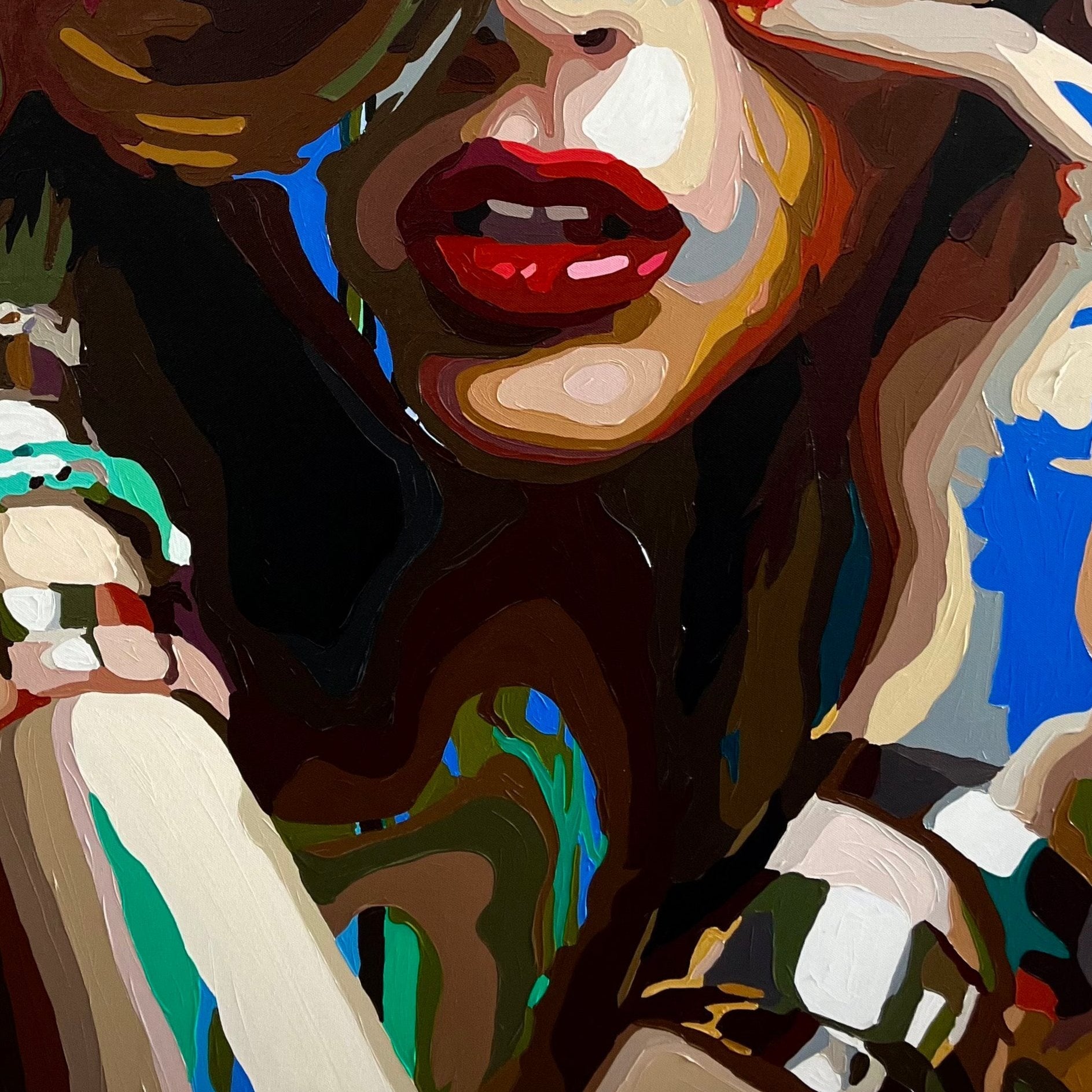 SHE FELL IN LOVE 43.3"x31.5"