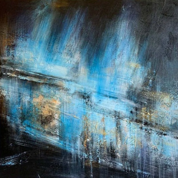 BLUE GLOW 27.5"x27.5"