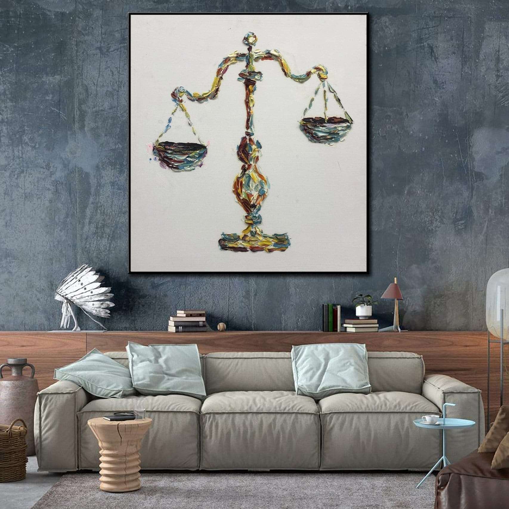 Abstract justice and myth art BALANCE