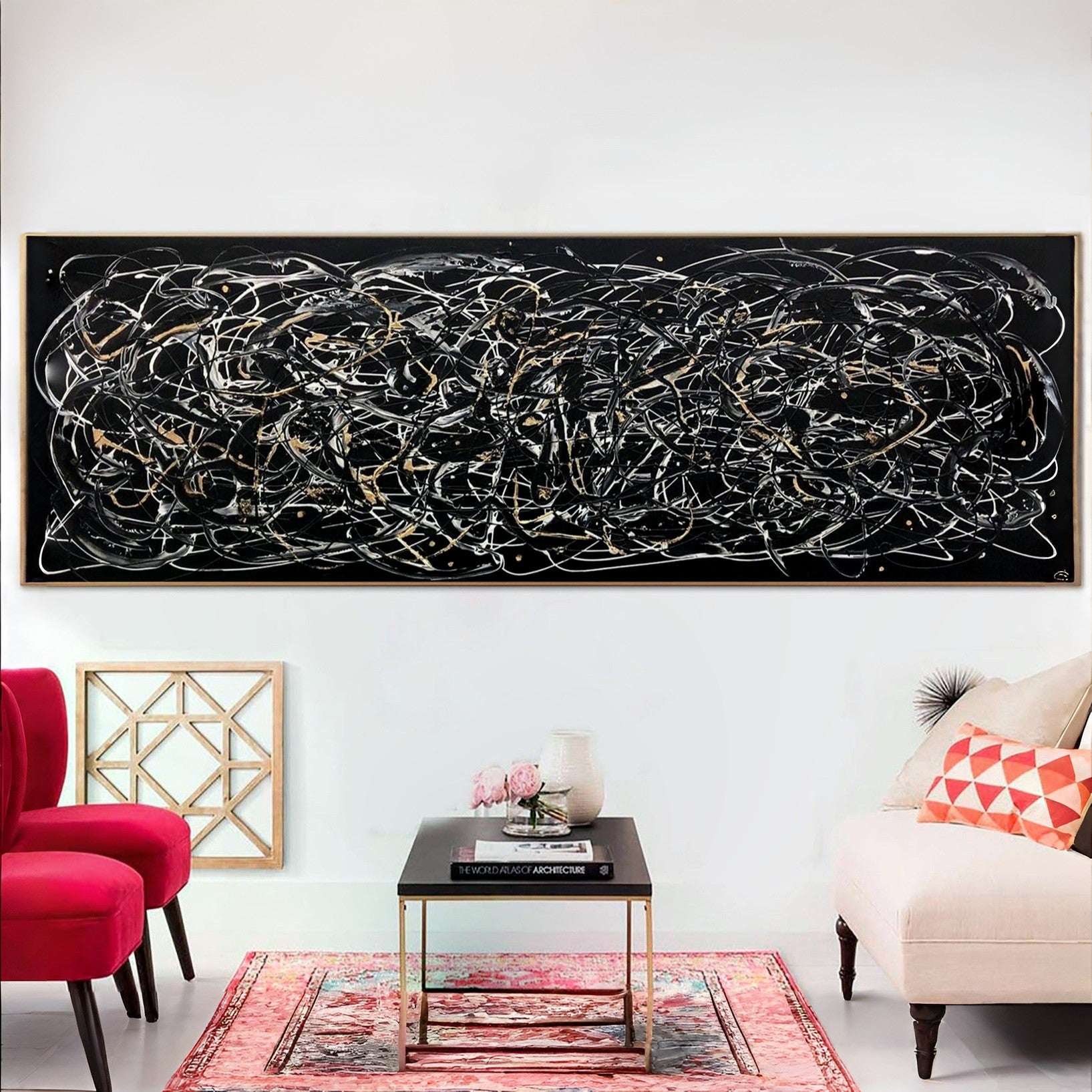 Chaotic strokes art ABSTRACT MAZE