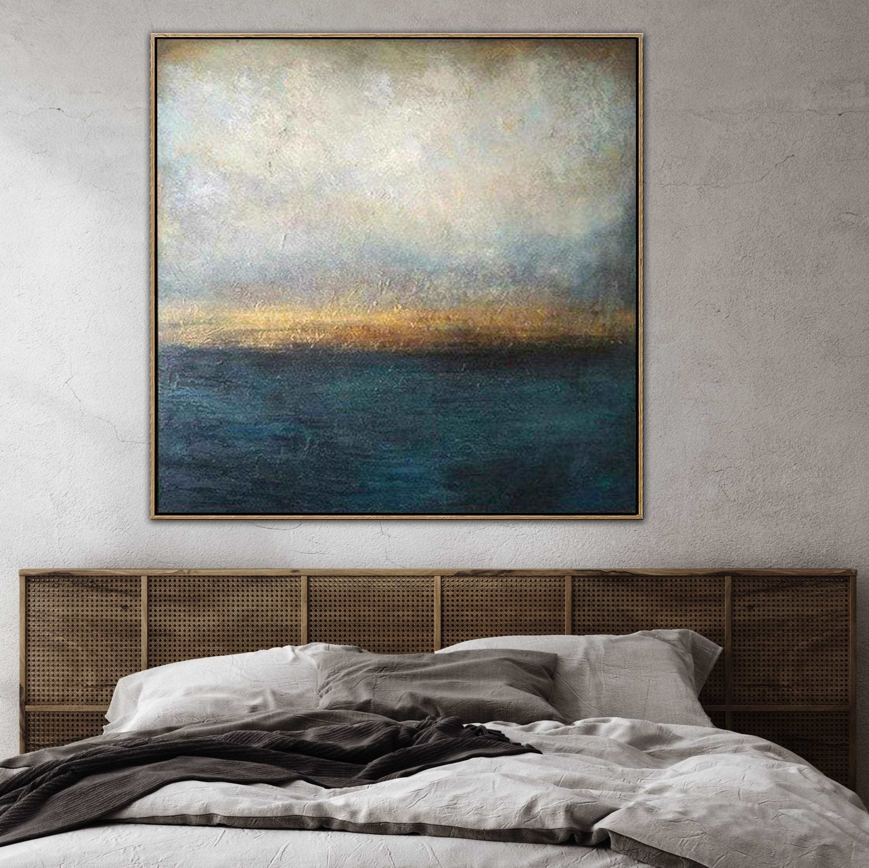 Abstract ocean oil painting WATERSCAPE