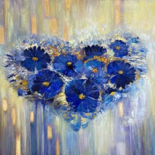 FLOWER HEART 40.2"x50"
