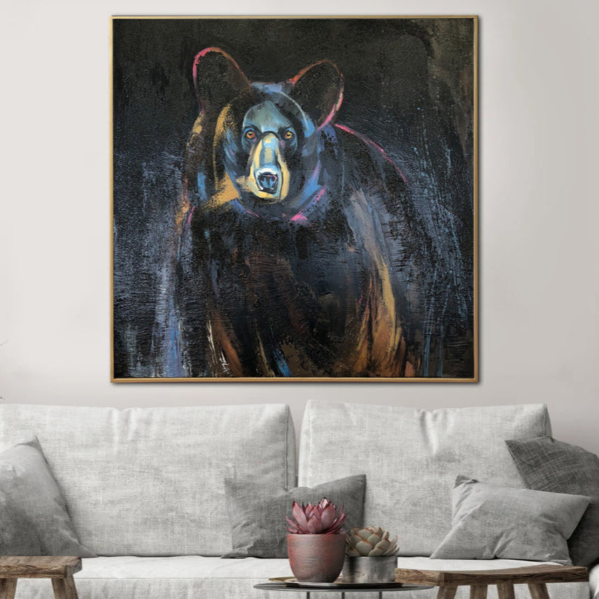 THOUGHTFUL BEAR 27.5"x27.5"