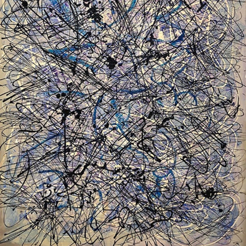 Expressionist abstract painting CHEMISTRY