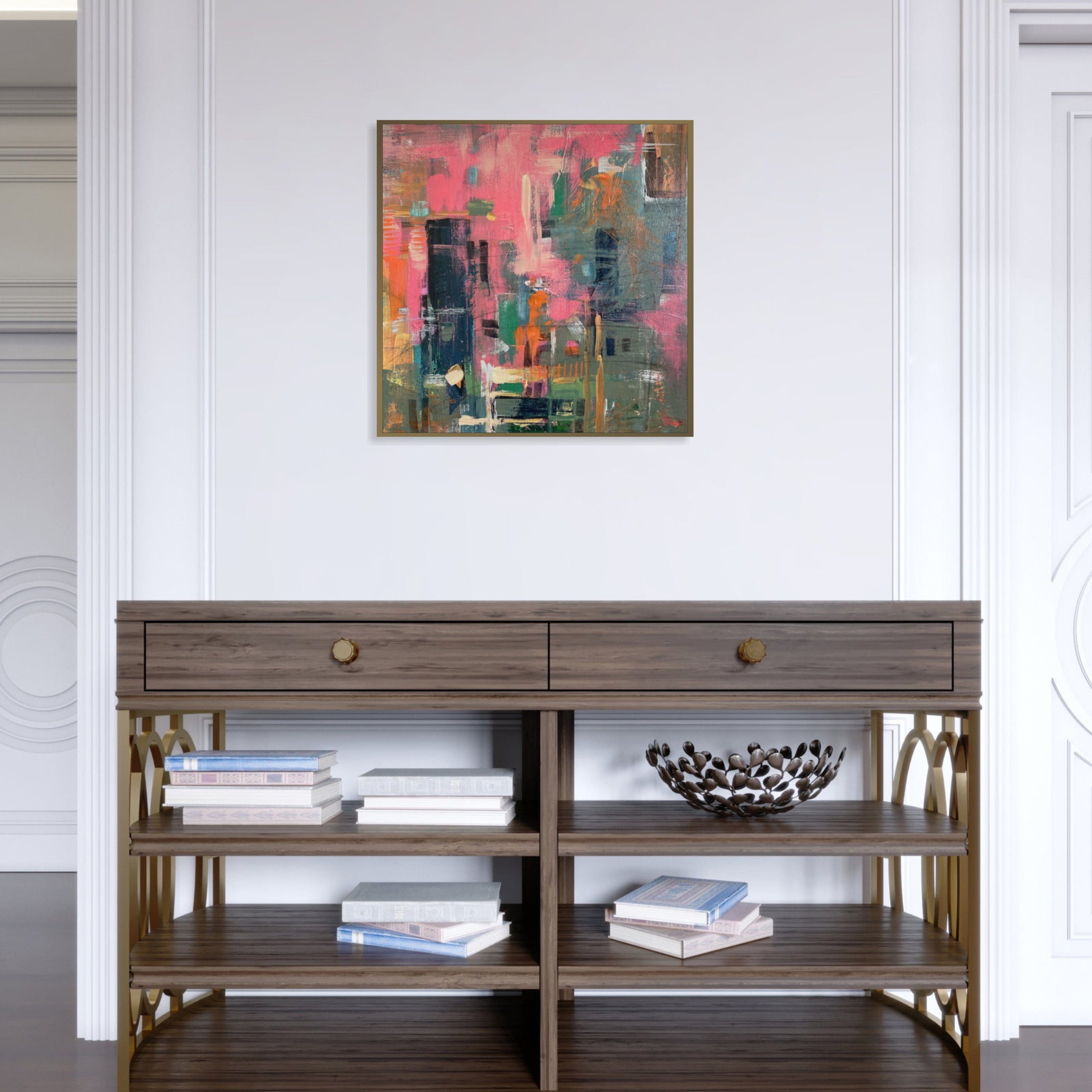 BRASS COLLISION 20"x20"