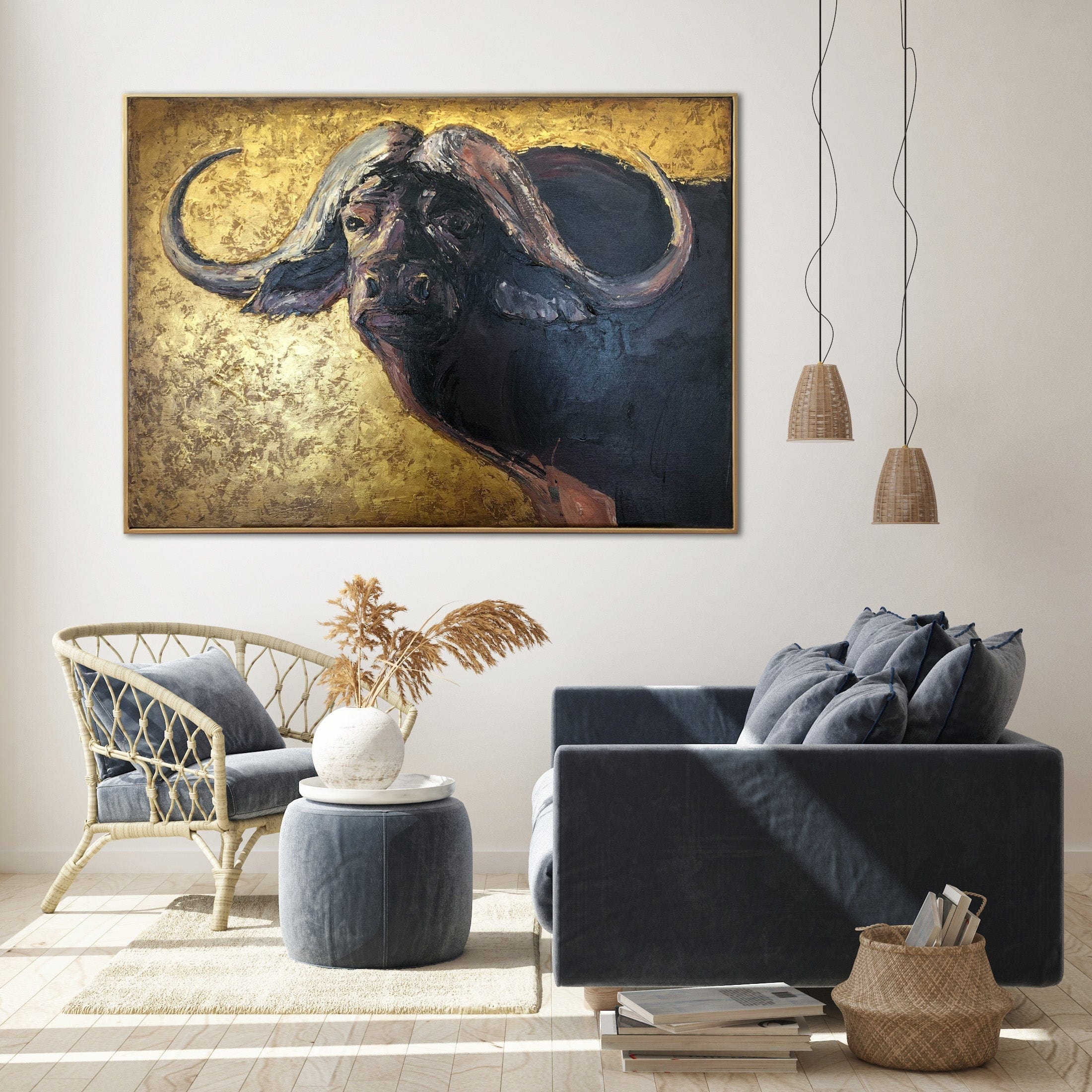 AFRICAN BUFFALO 19.6"x27.5"
