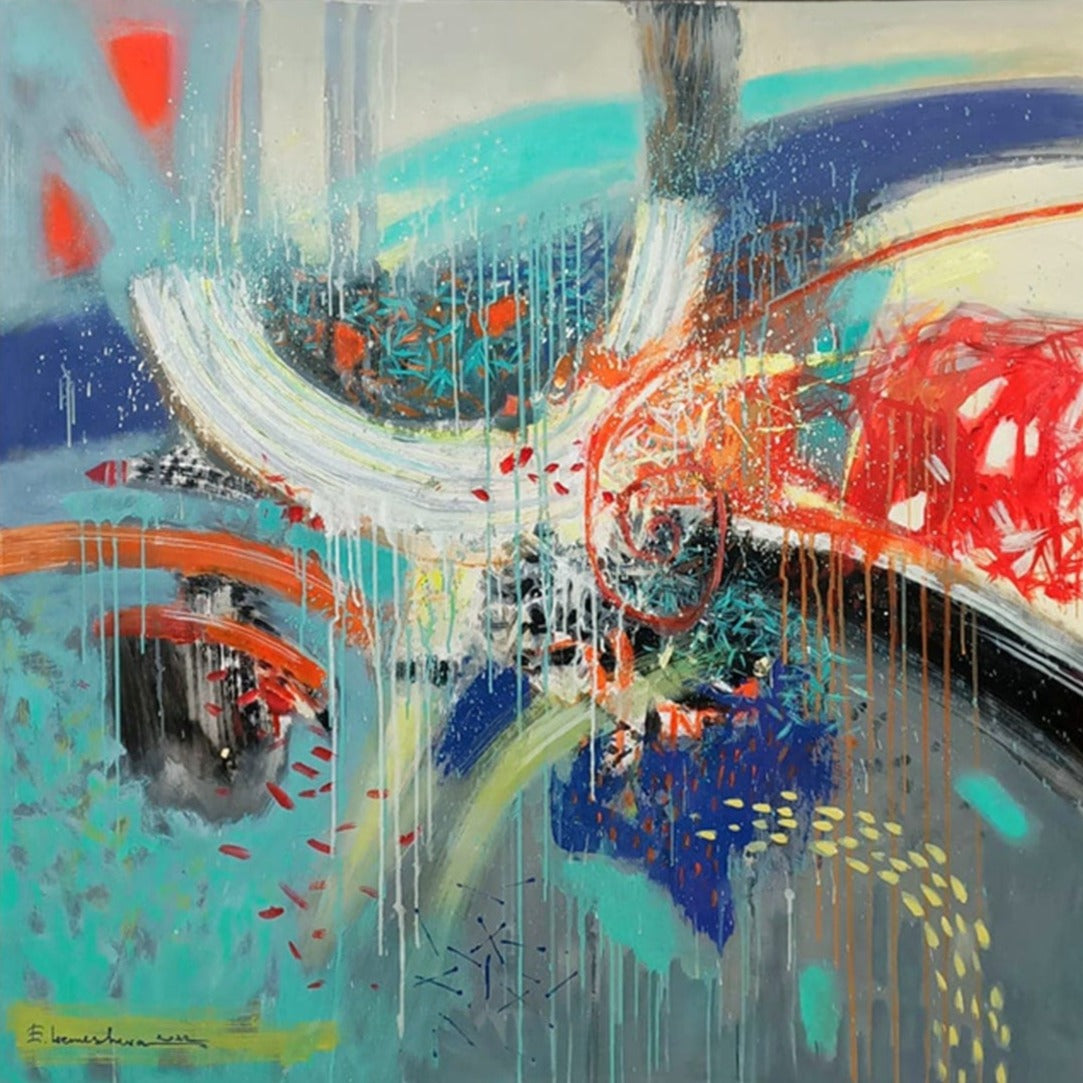 BLOOMING LIFE 40"x40"