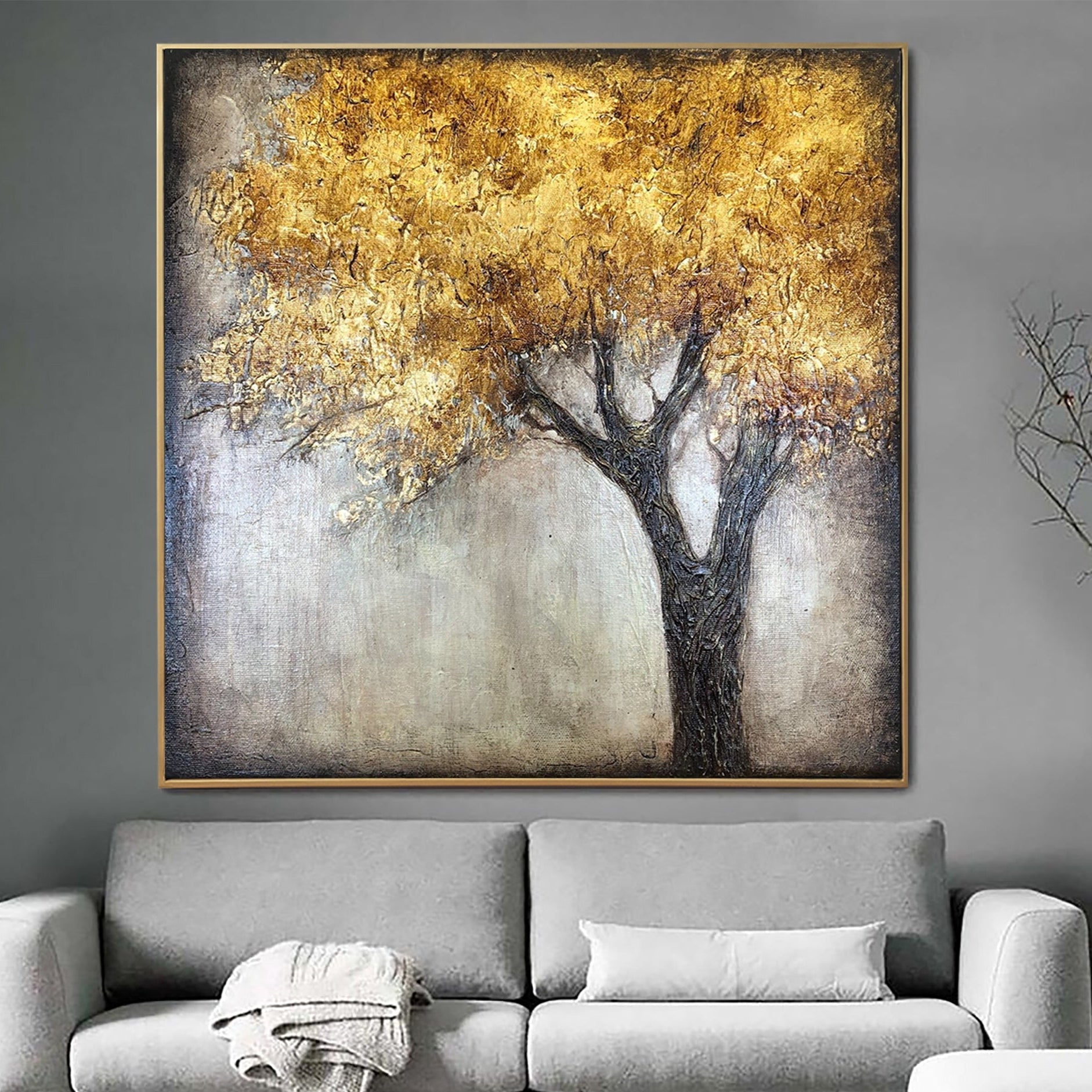 GOLDEN TREE 15.7"x15.7"