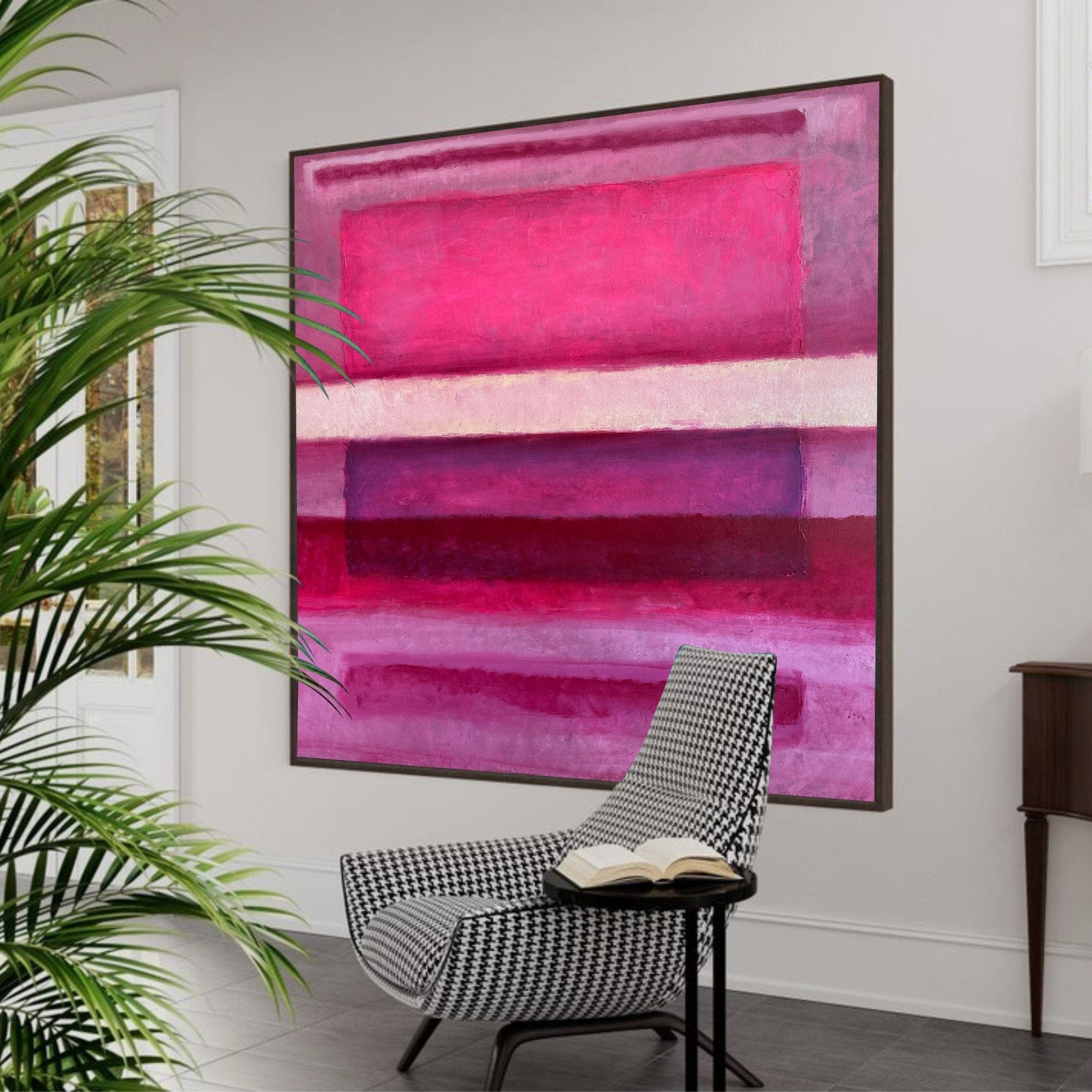 MAGENTA BLUES 42.9"x42.9"