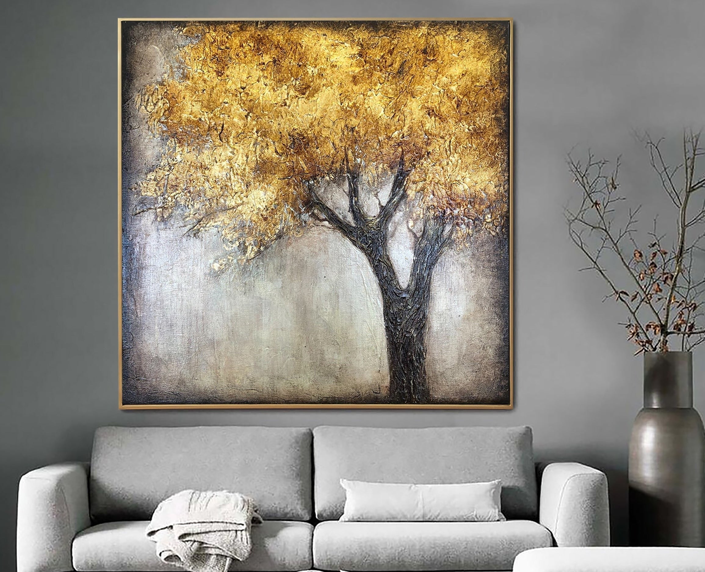 GOLDEN TREE 15.7"x15.7"