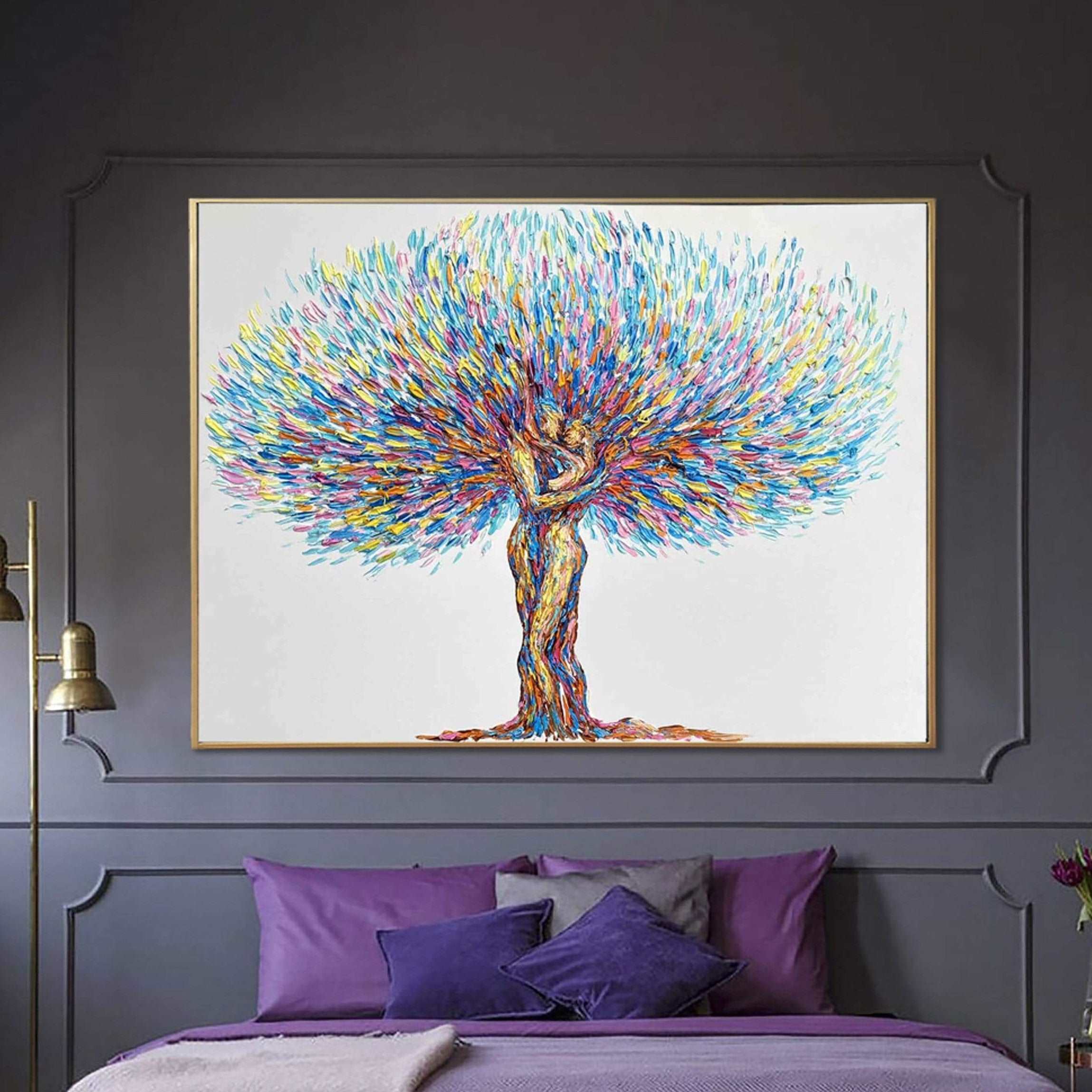 Abstract tree painting KINDRED SPIRITS