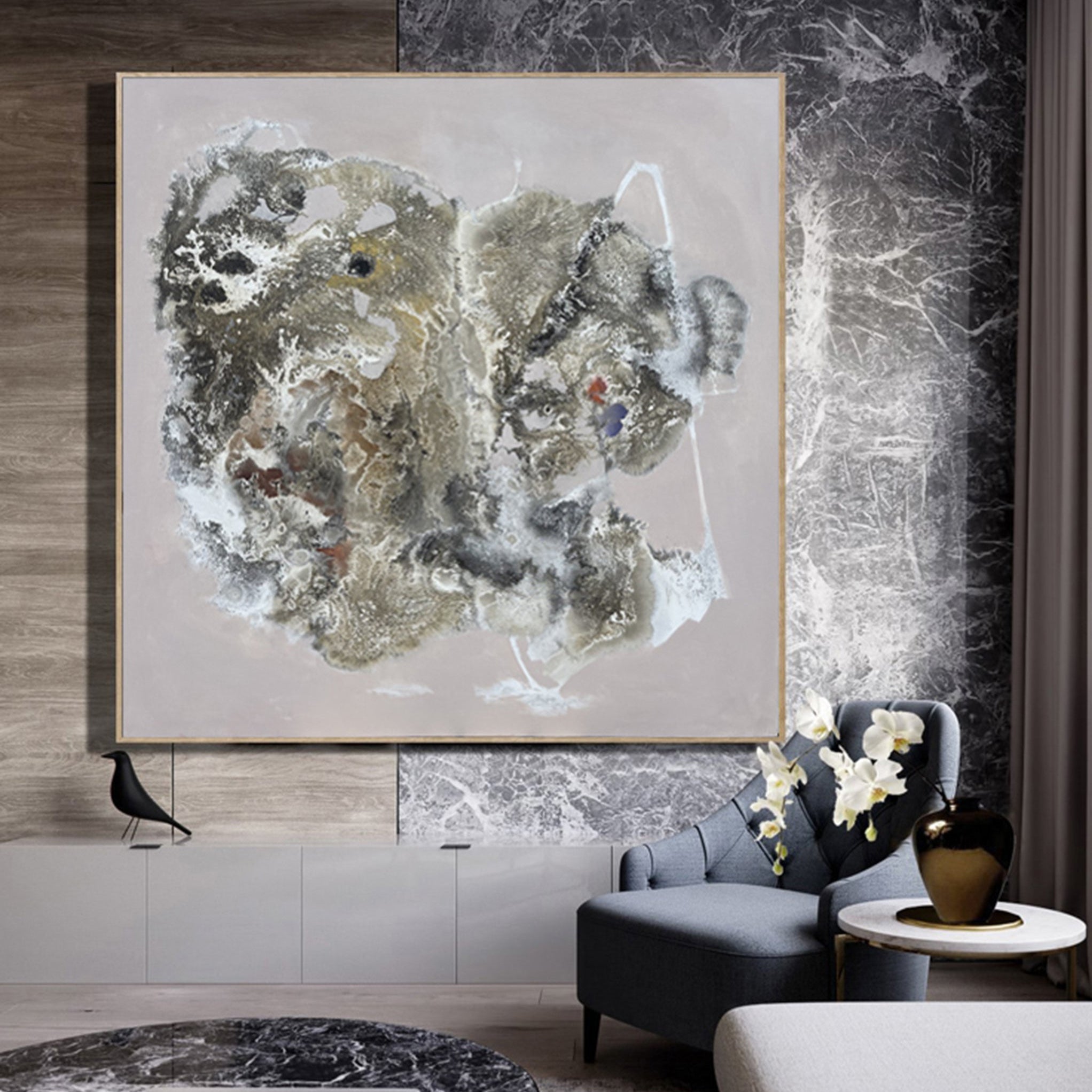 MAP OF ISLAND 46"x46"