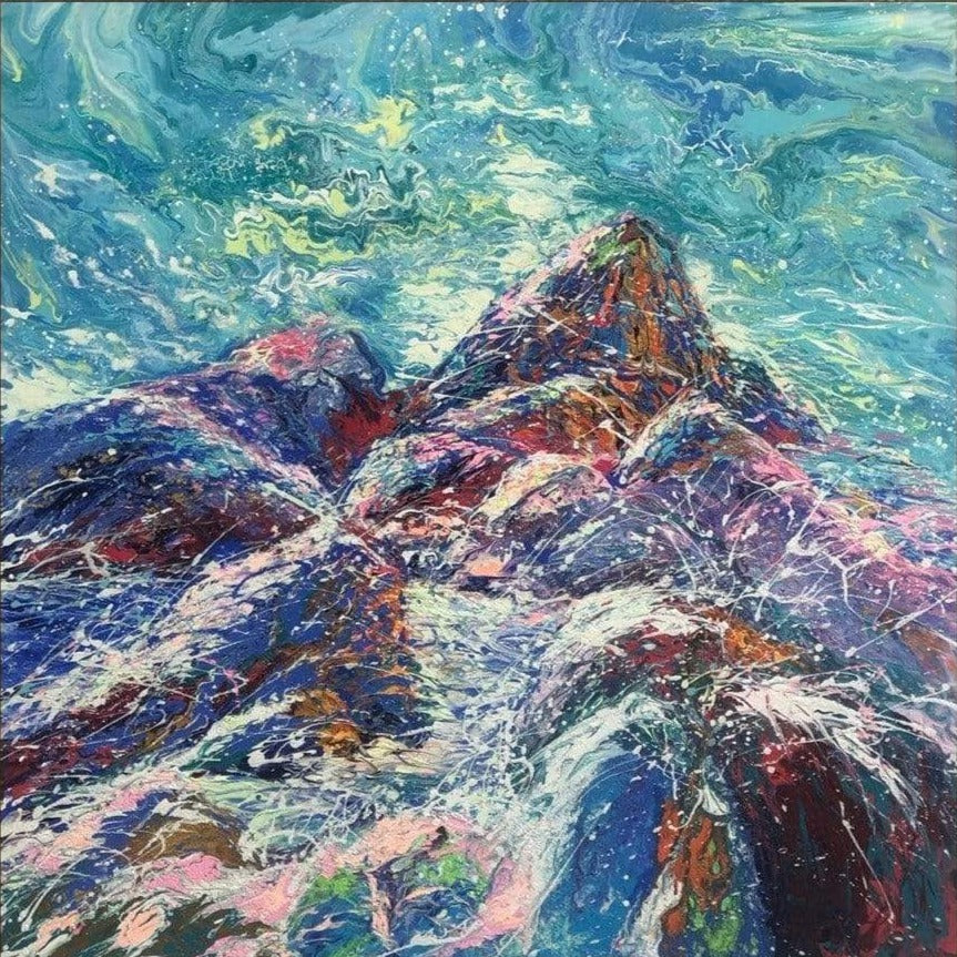 MOUNTAIN HEART 50"x50"