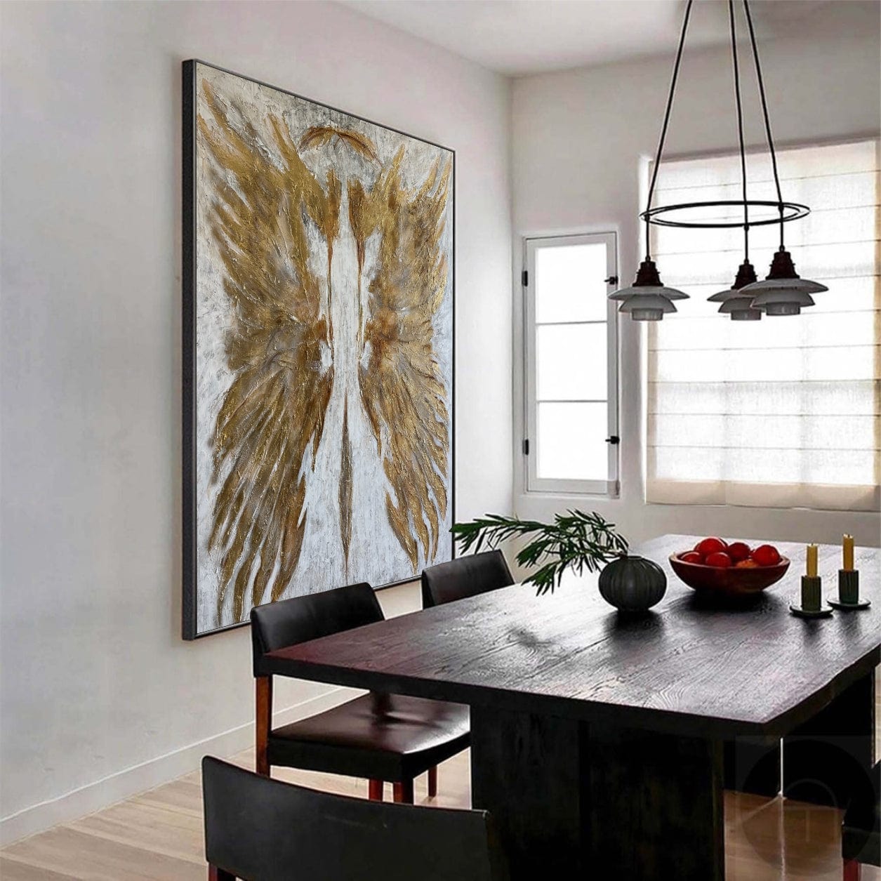 Abstract rich textured wings GOLDEN WINGS