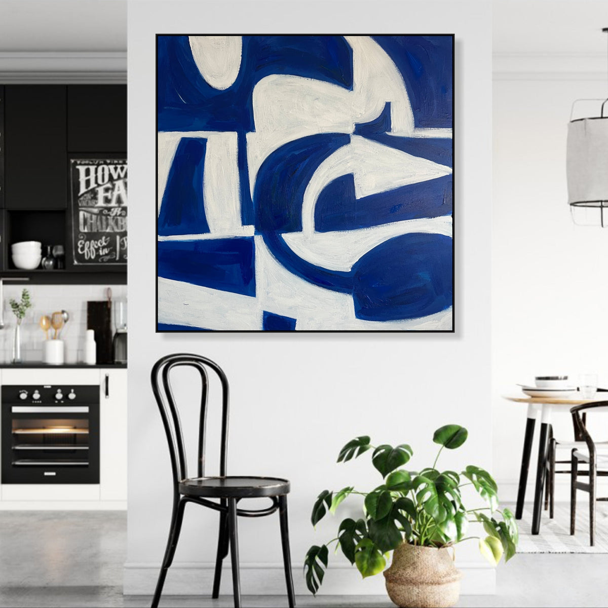 Minimalist abstract figures art GEOMETRIC WAVES