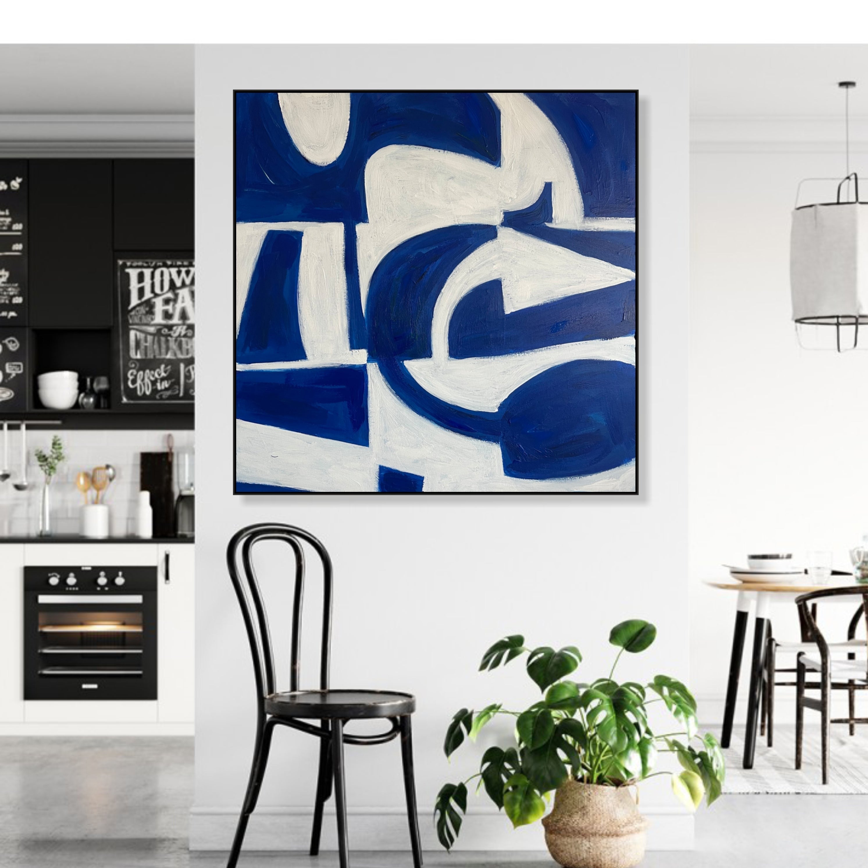 Minimalist abstract figures art GEOMETRIC WAVES