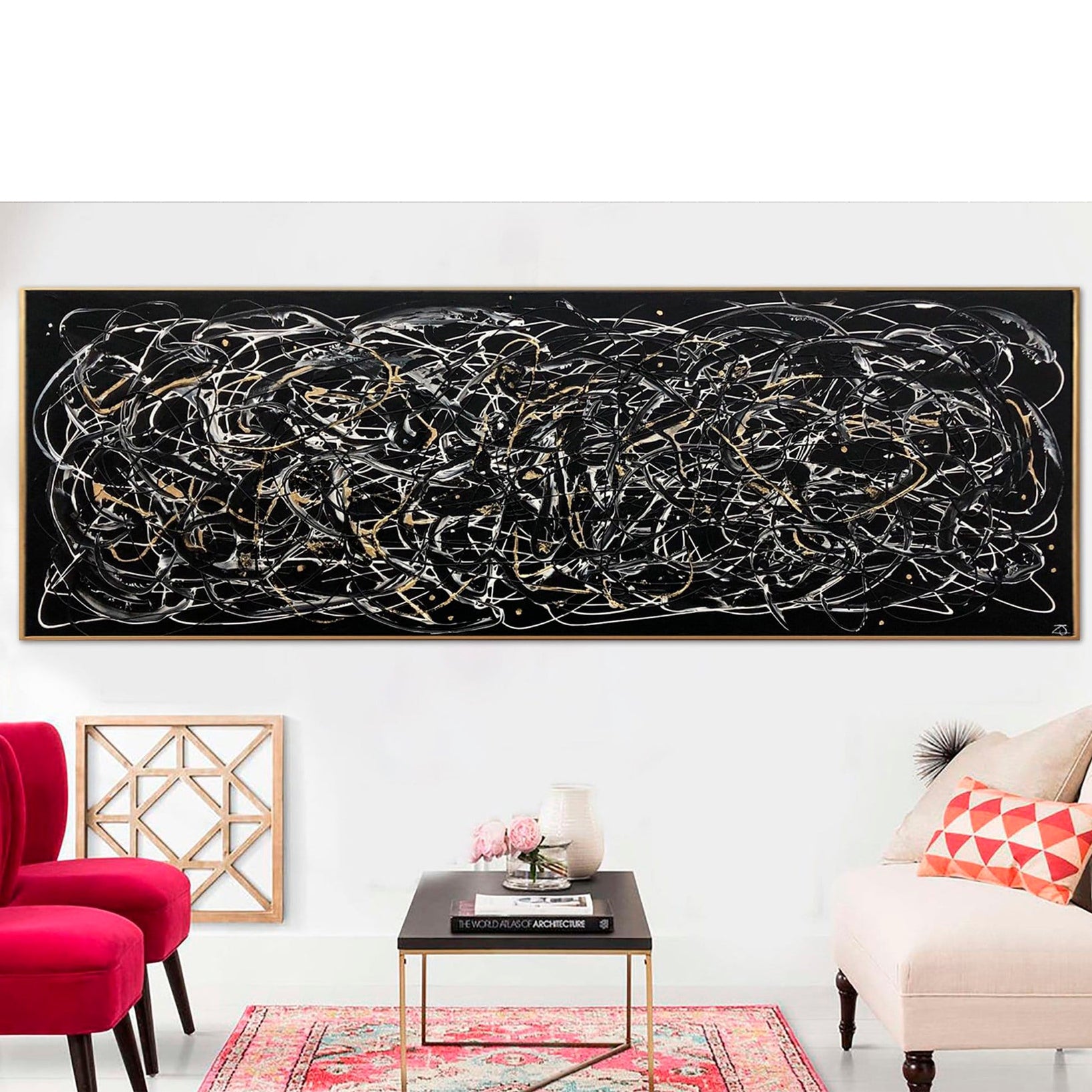 Chaotic strokes art ABSTRACT MAZE